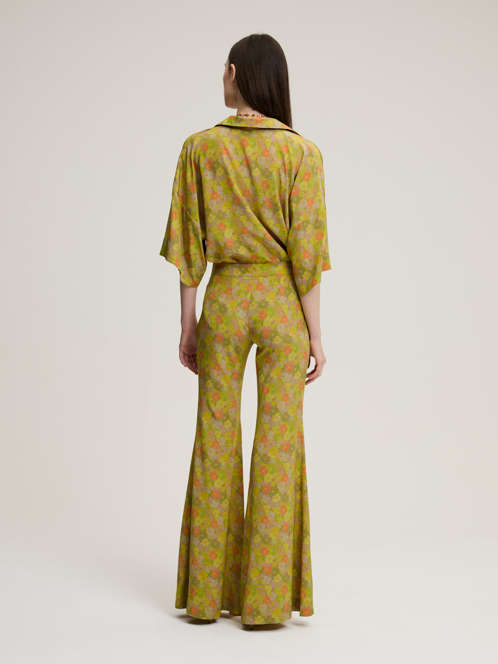 ZAOUA BROWN FLORAL TROUSERS