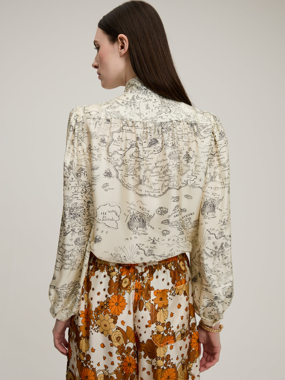 CHEMISE FRANÇOISE CARTE NOIR