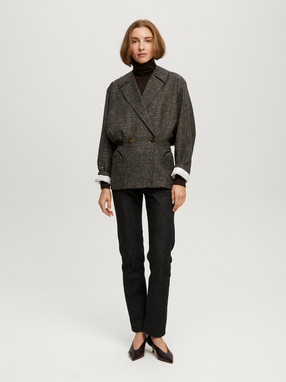 ARES SIRANUI GREY BLAZER