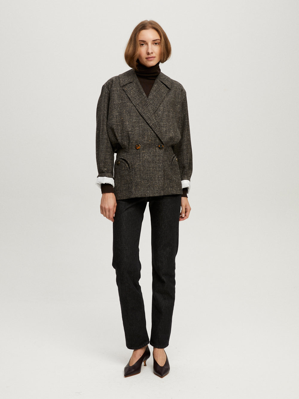 ARES SIRANUI GREY BLAZER