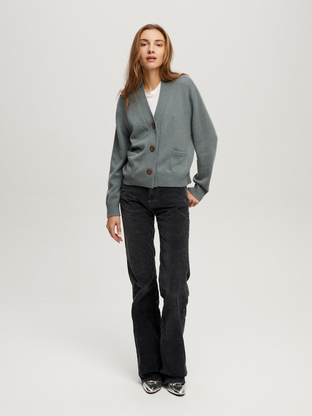 LOU MINERAL BLUE CARDIGAN