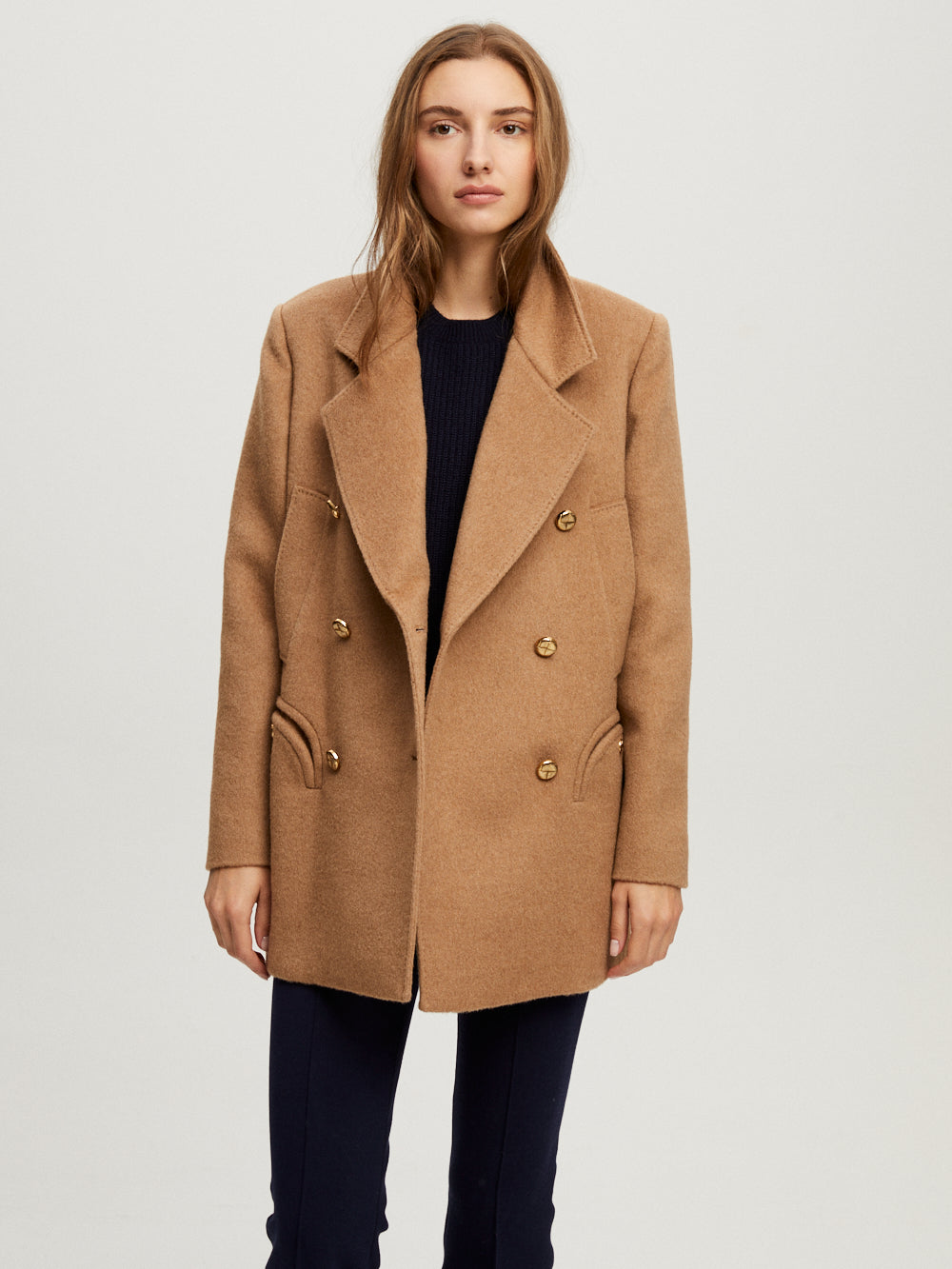 SEALADY MYLIUS CAMEL COAT