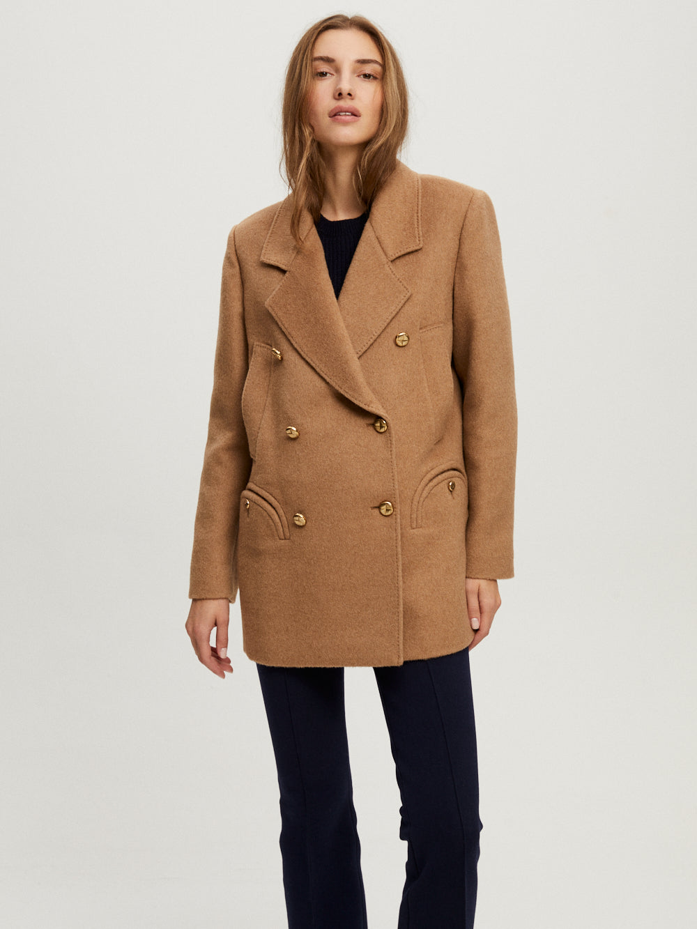SEALADY MYLIUS CAMEL COAT