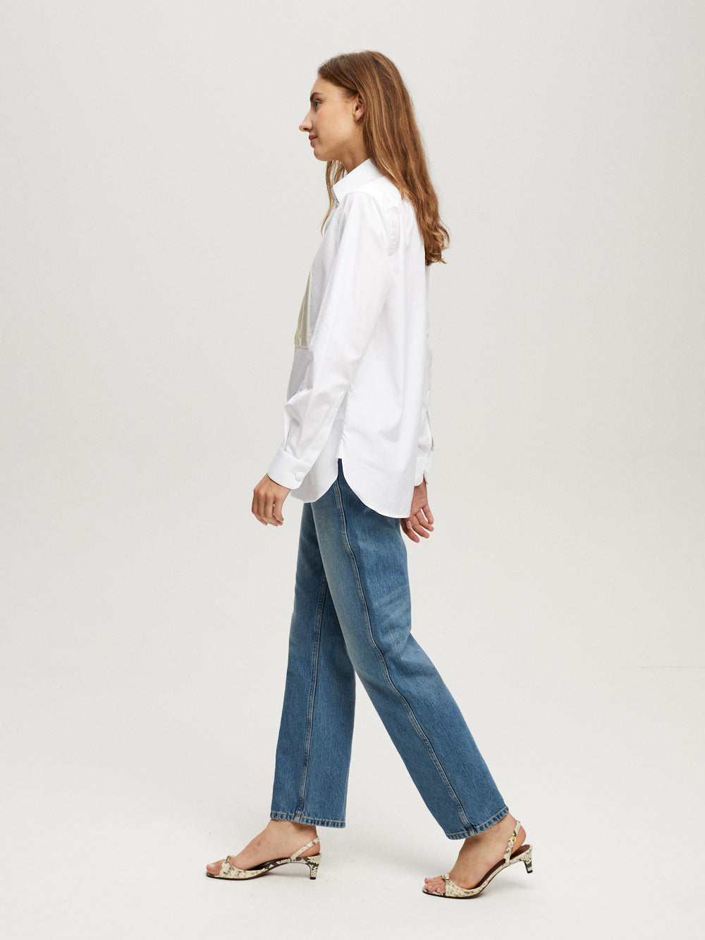 PLEATED SMOCKING SHIRT