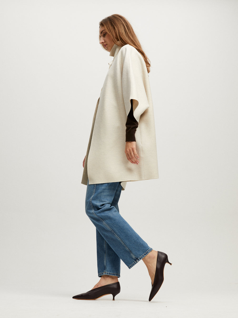 OAT MELANGE KIMONO COAT