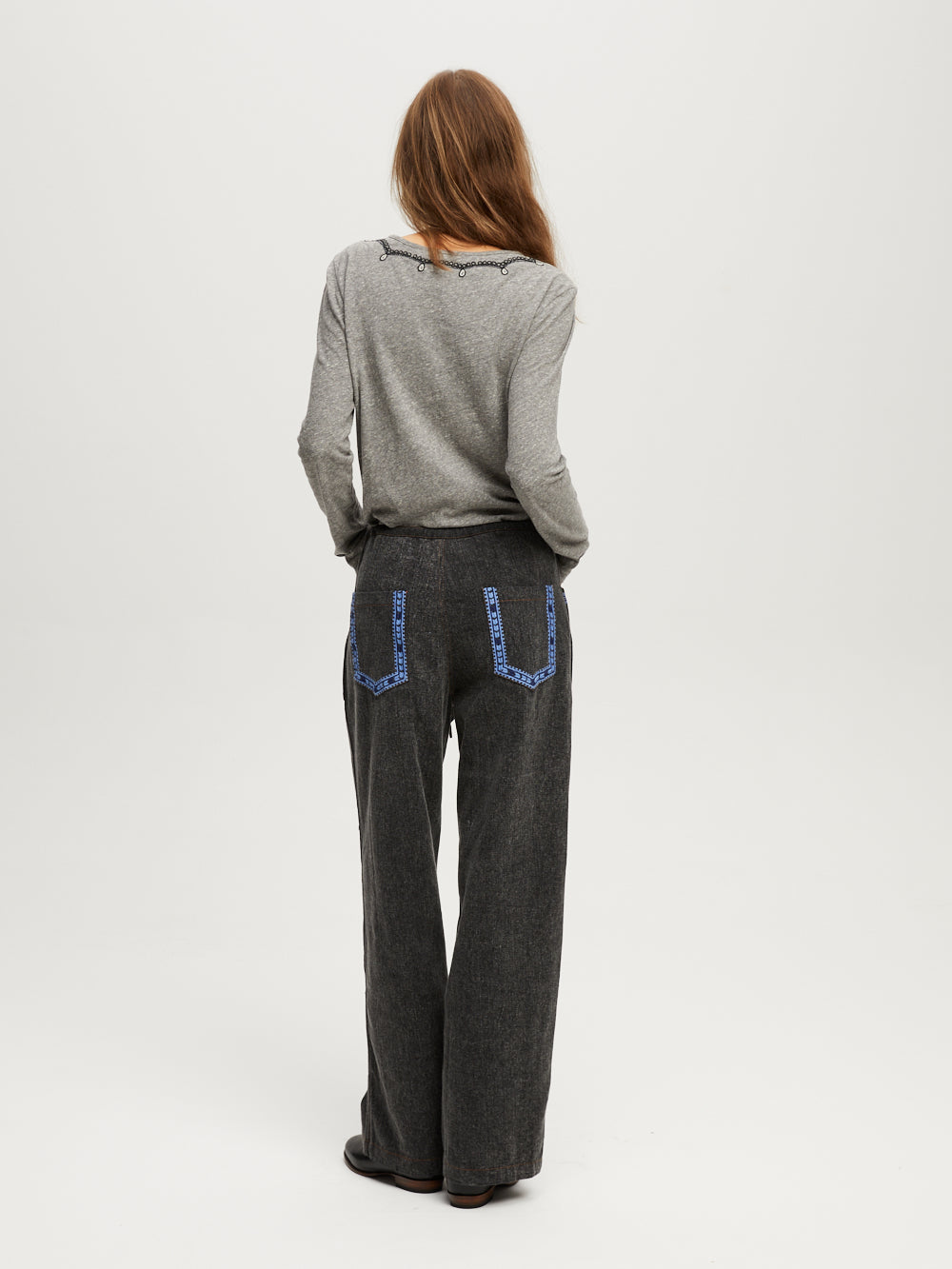 PANTALON TULUM GRIS FONCÉ