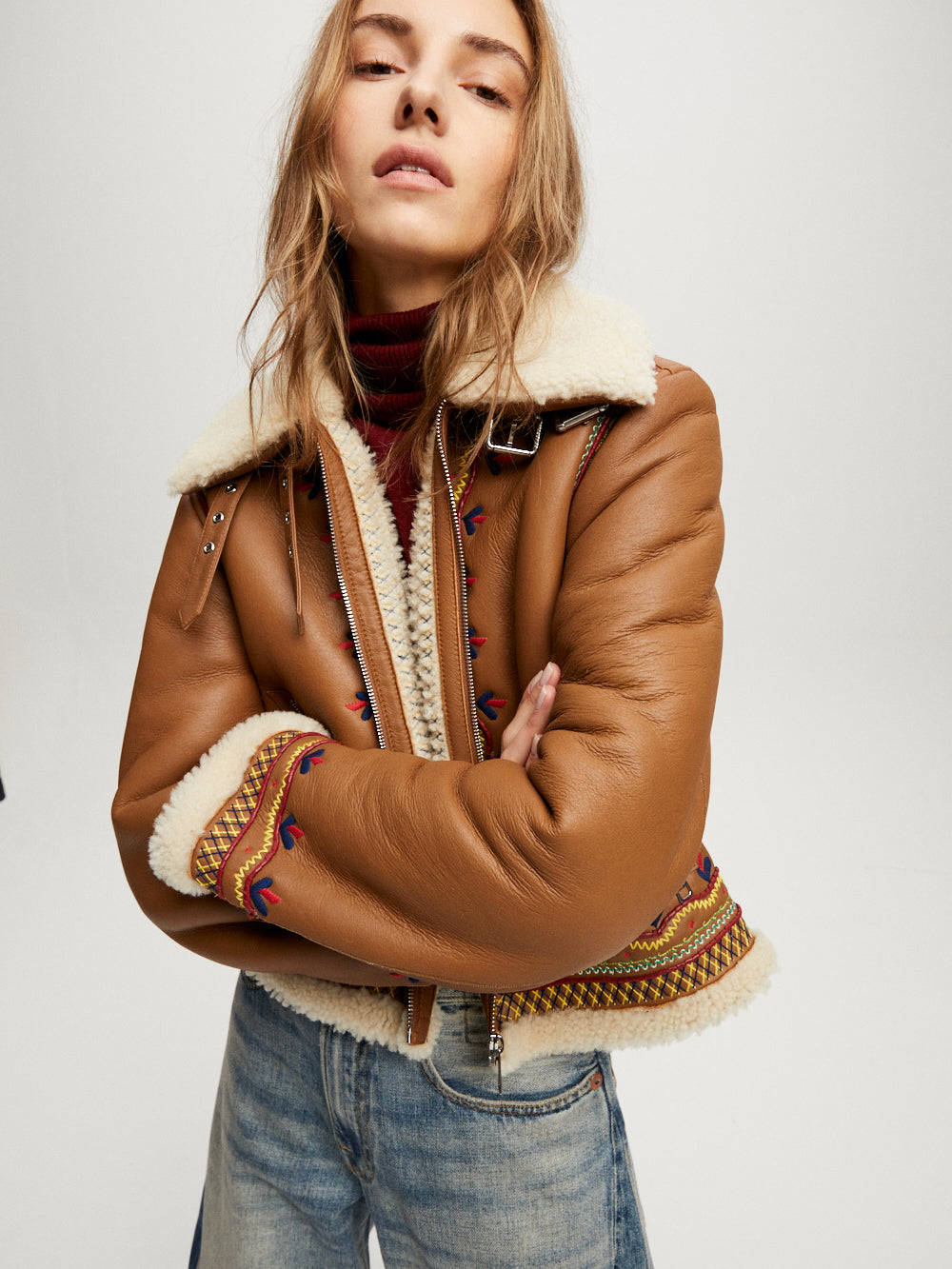 VESTE MAVERICK COGNAC