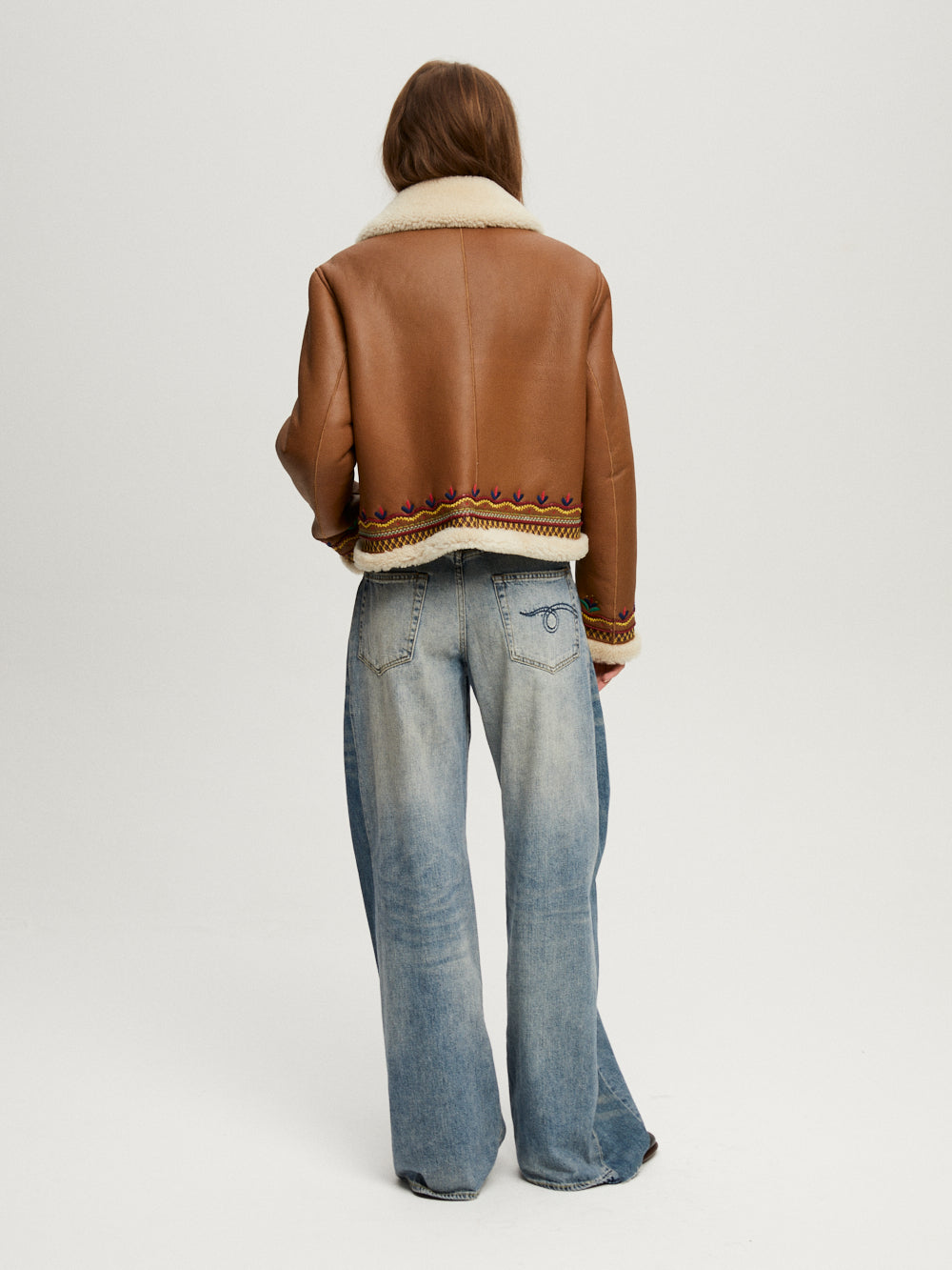 MAVERICK SHORT COGNAC JACKET