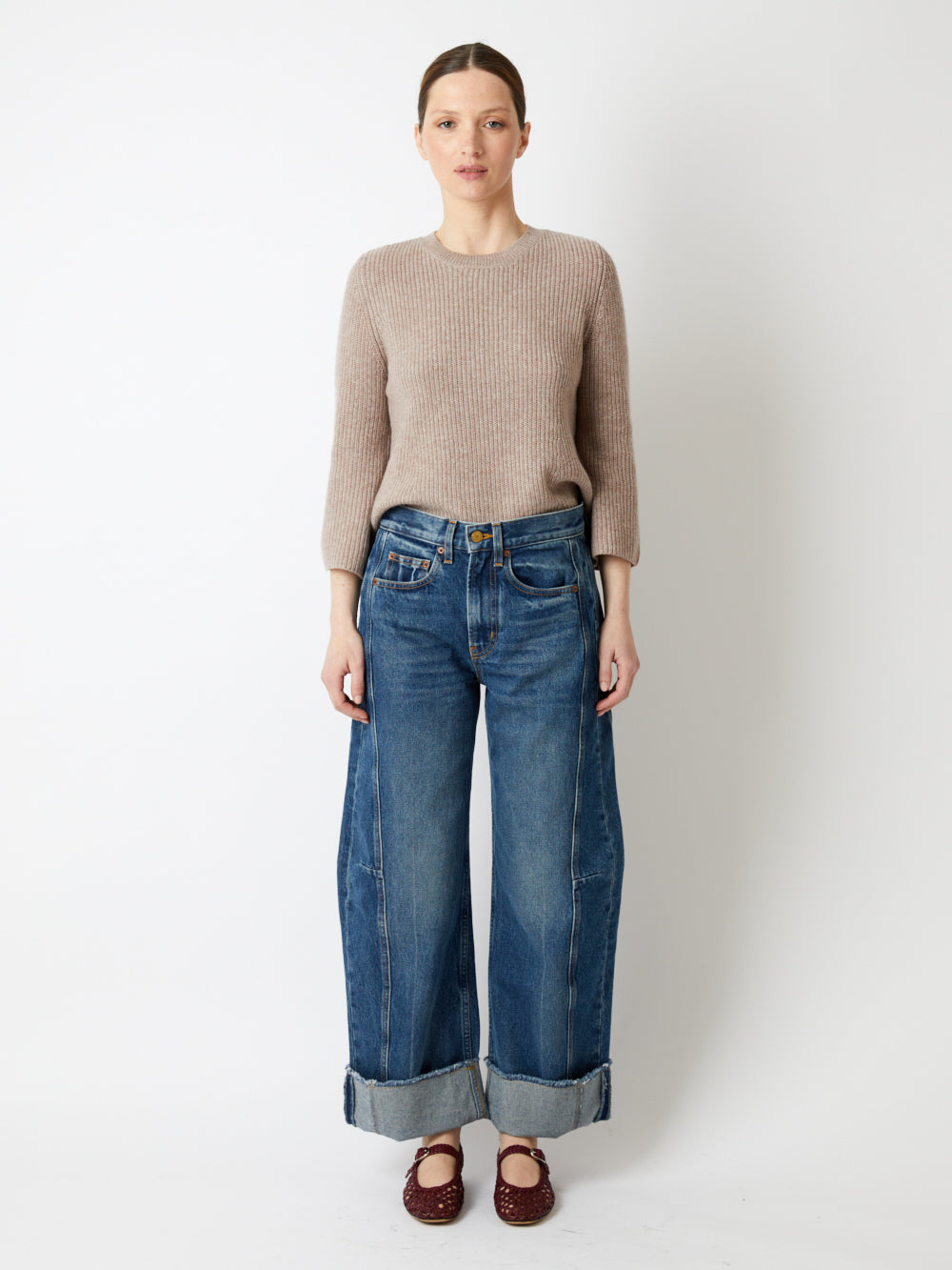 JEAN RELAXED CUFFED LASSO VISTA BLUE