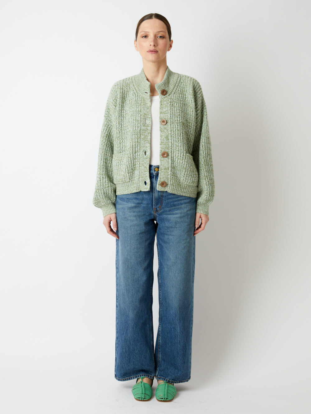 CHINÉ GREEN ROY CARDIGAN