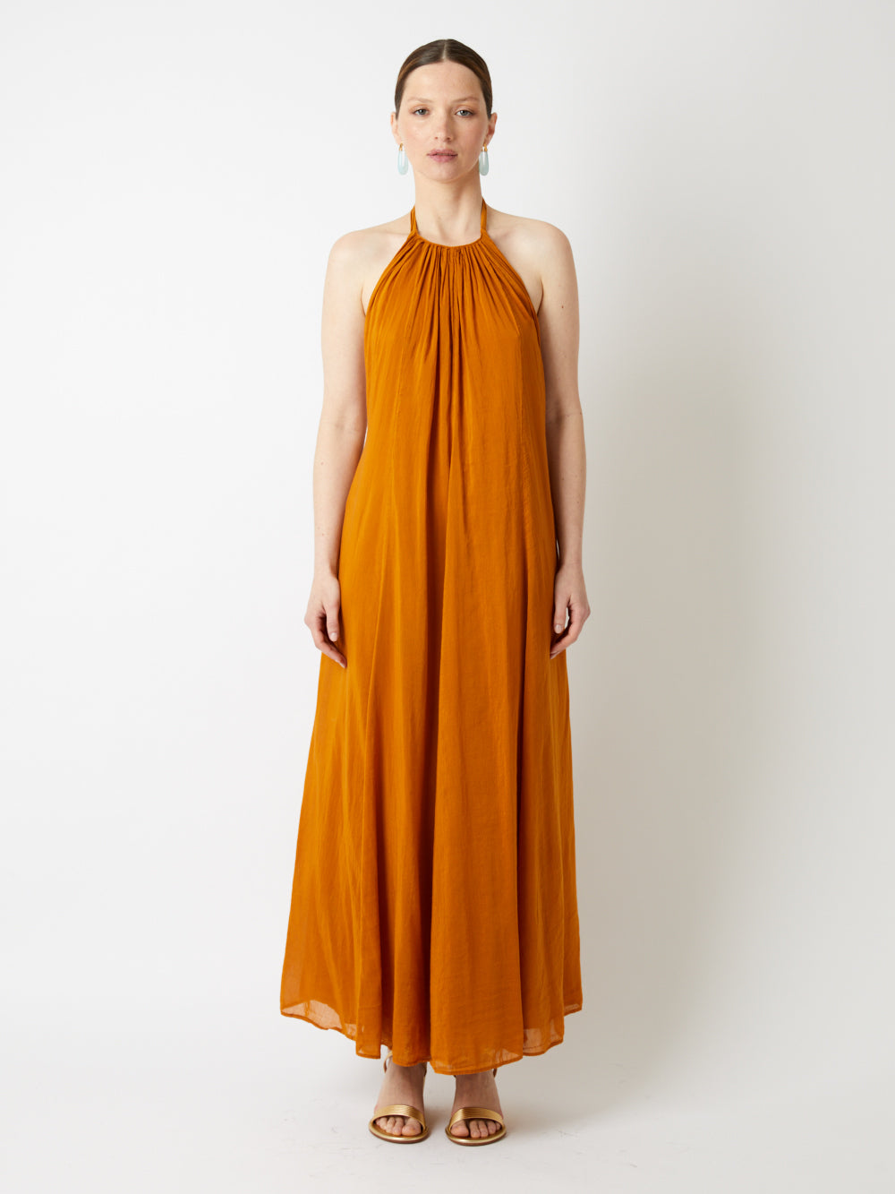 COTTON SILK VOILE SUMMER DRESS