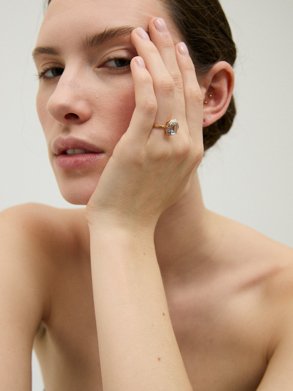 Aquamarine Gemma Ring