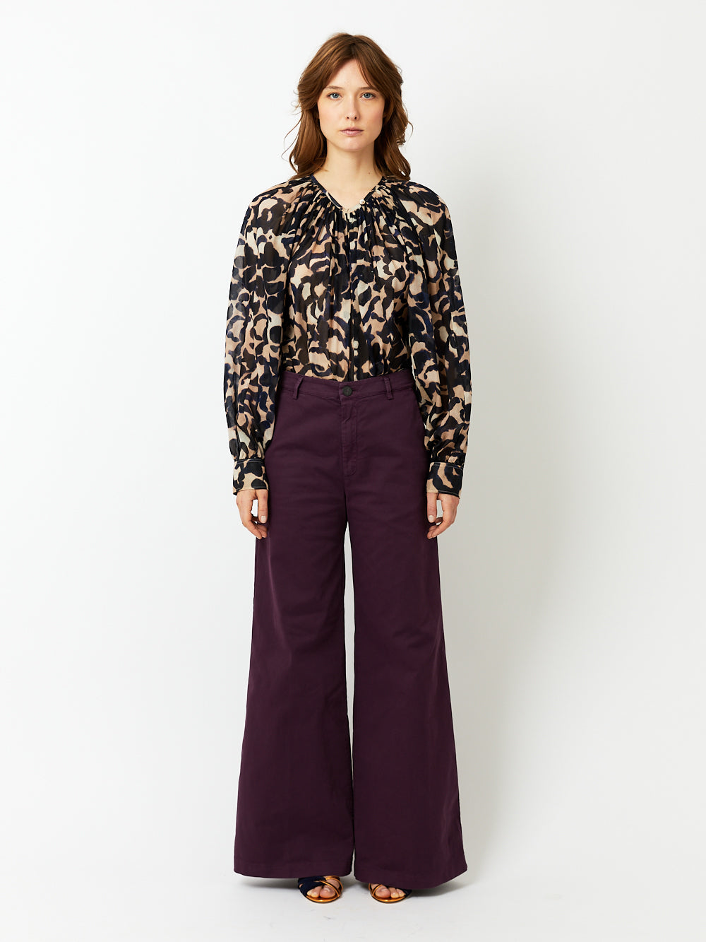BOLERO COTTON WIDE PANTS