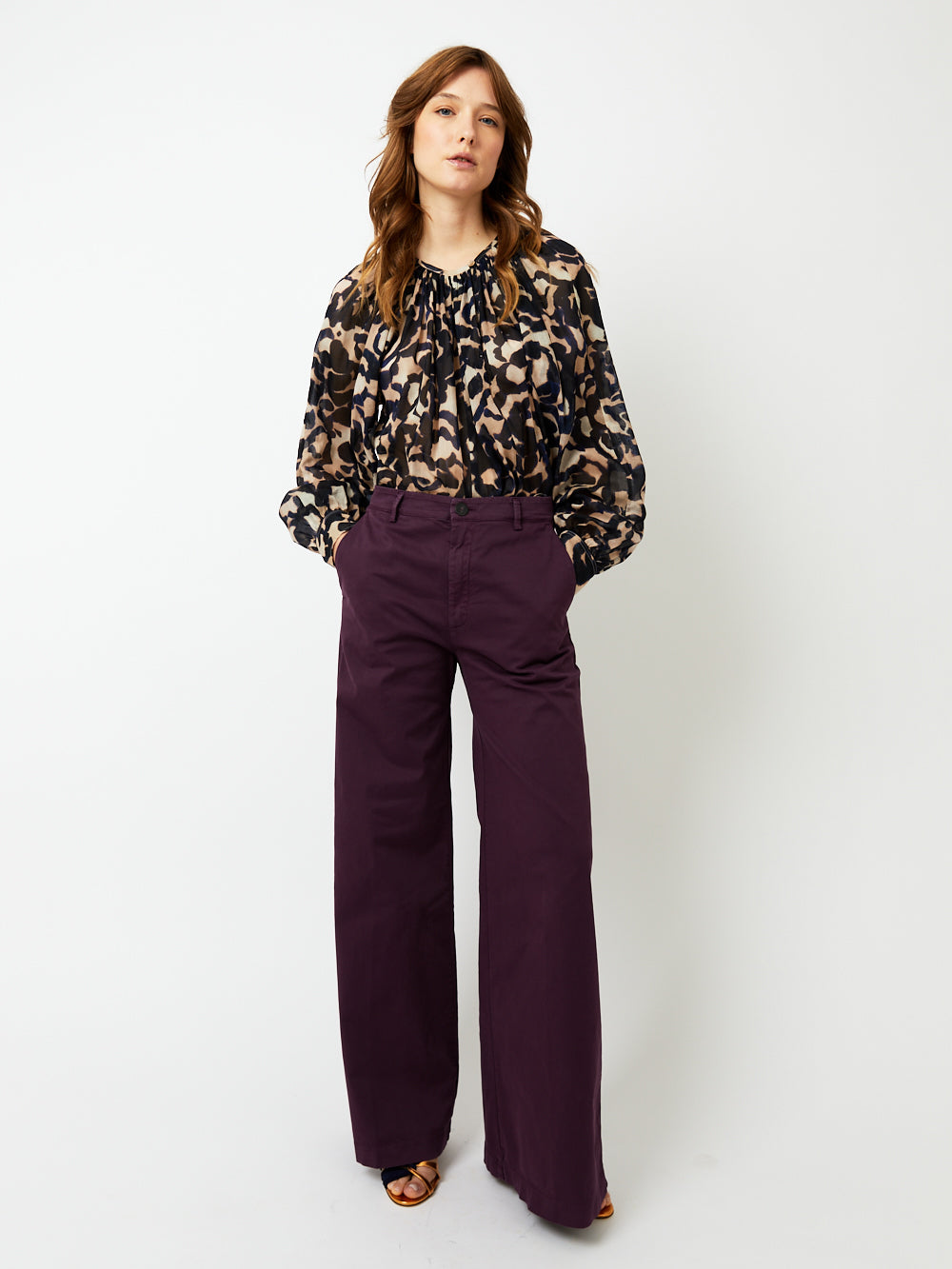 BOLERO COTTON WIDE PANTS