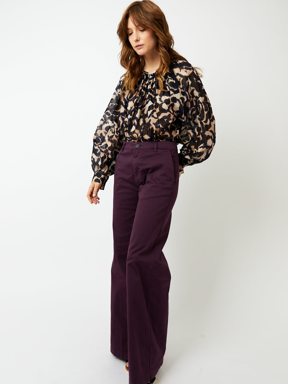 BOLERO COTTON WIDE PANTS