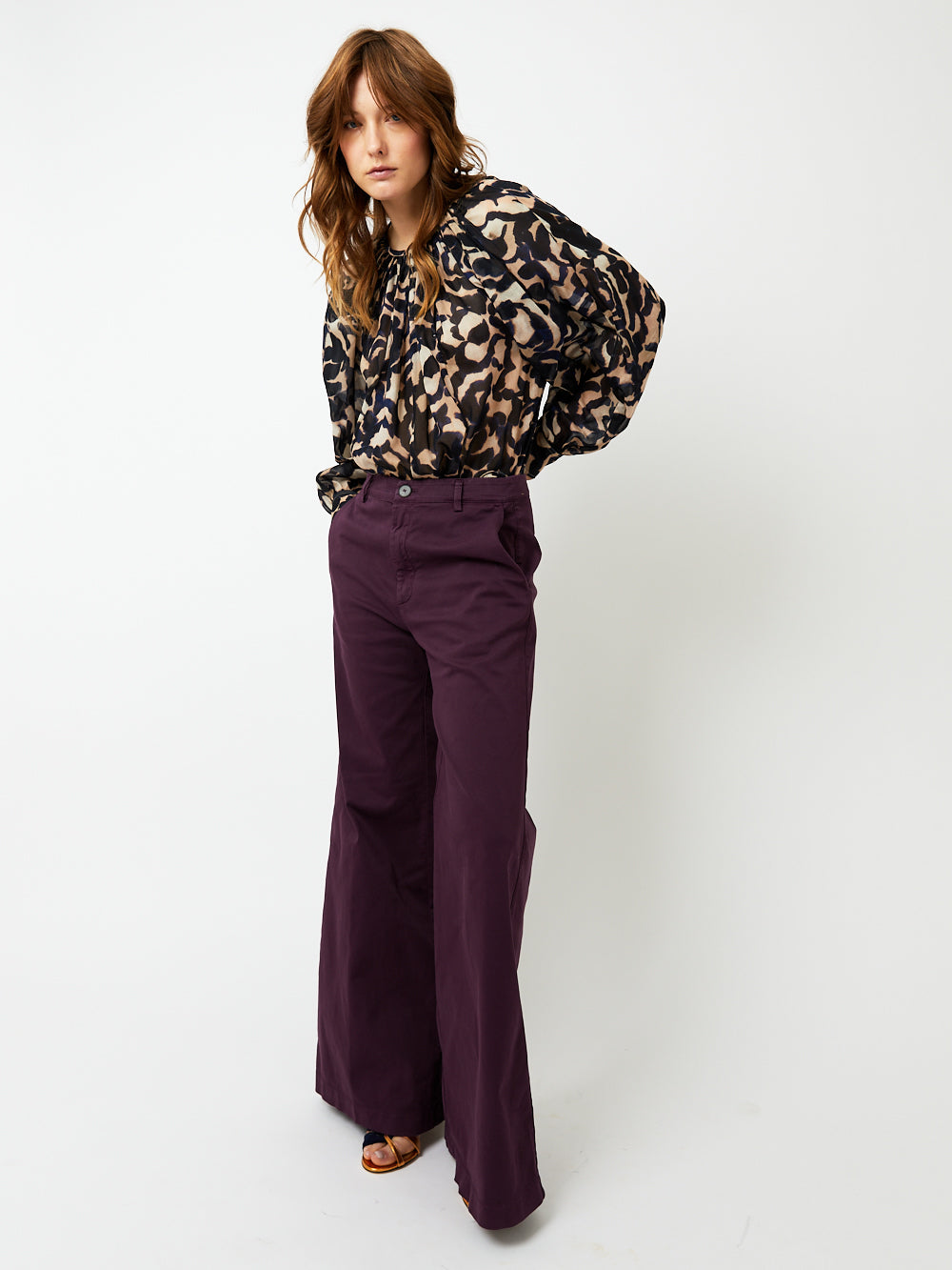 BOLERO COTTON WIDE PANTS