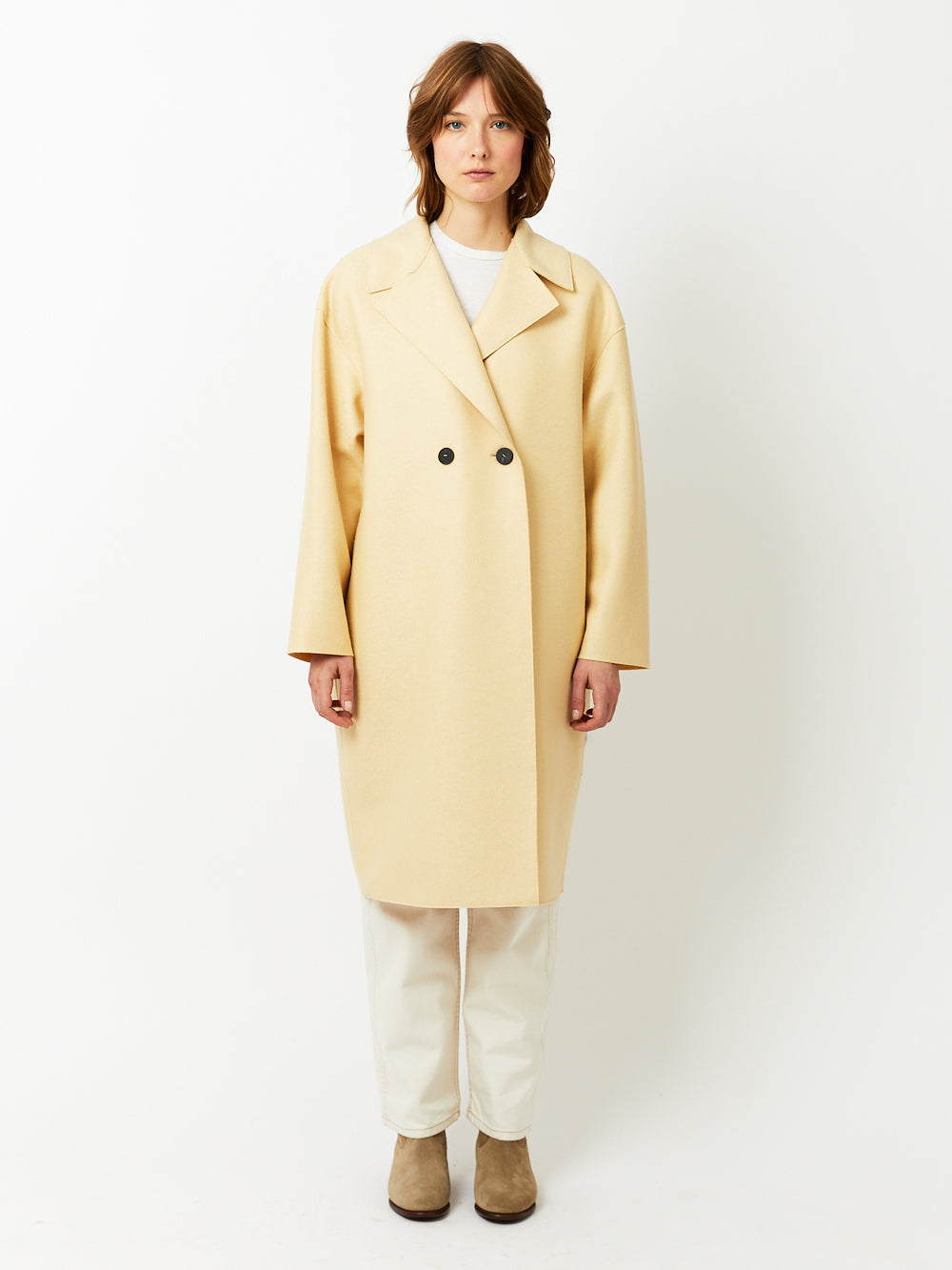 MANTEAU DROPPED SHOULDER VANILLA