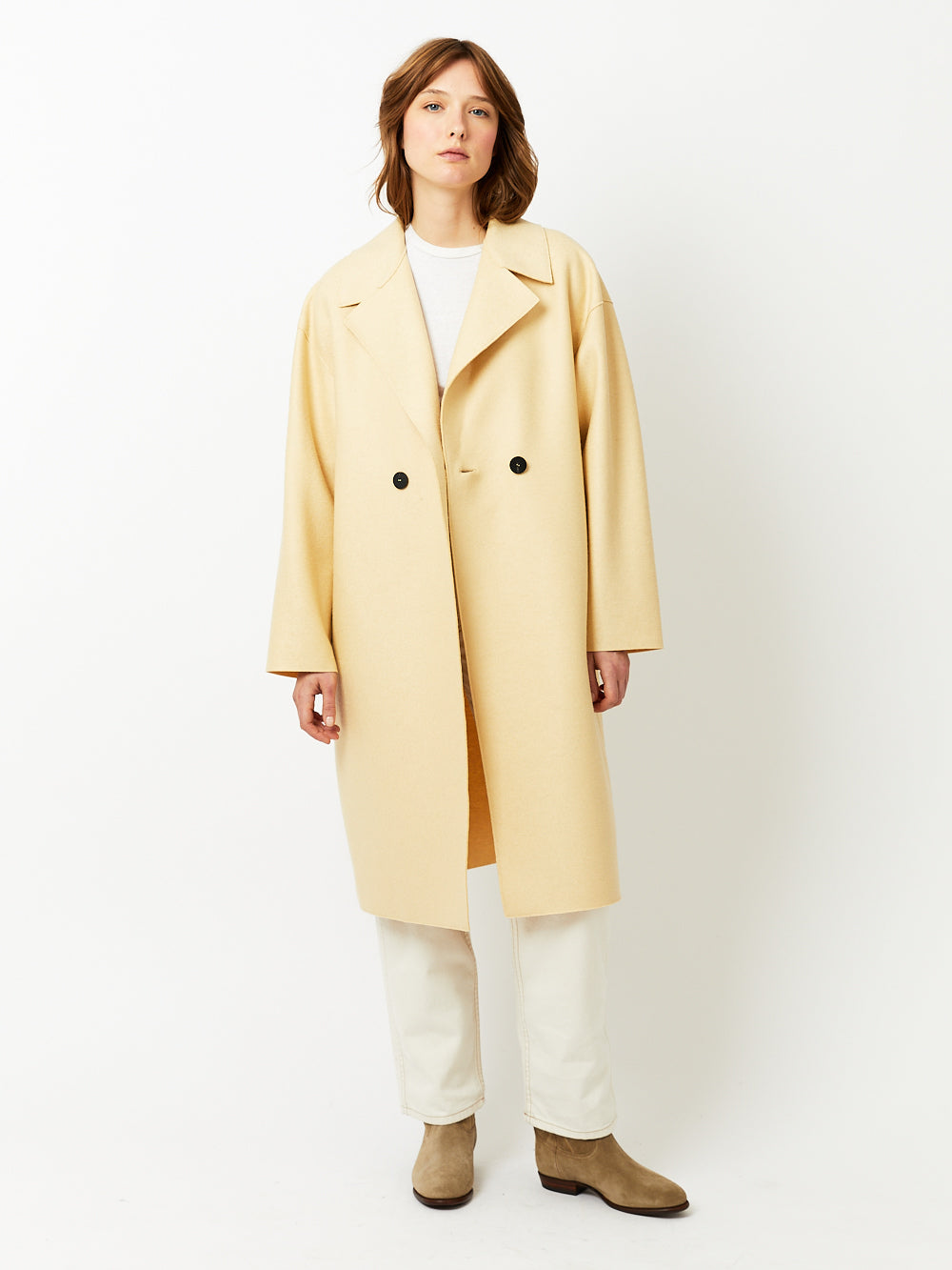 MANTEAU DROPPED SHOULDER VANILLA