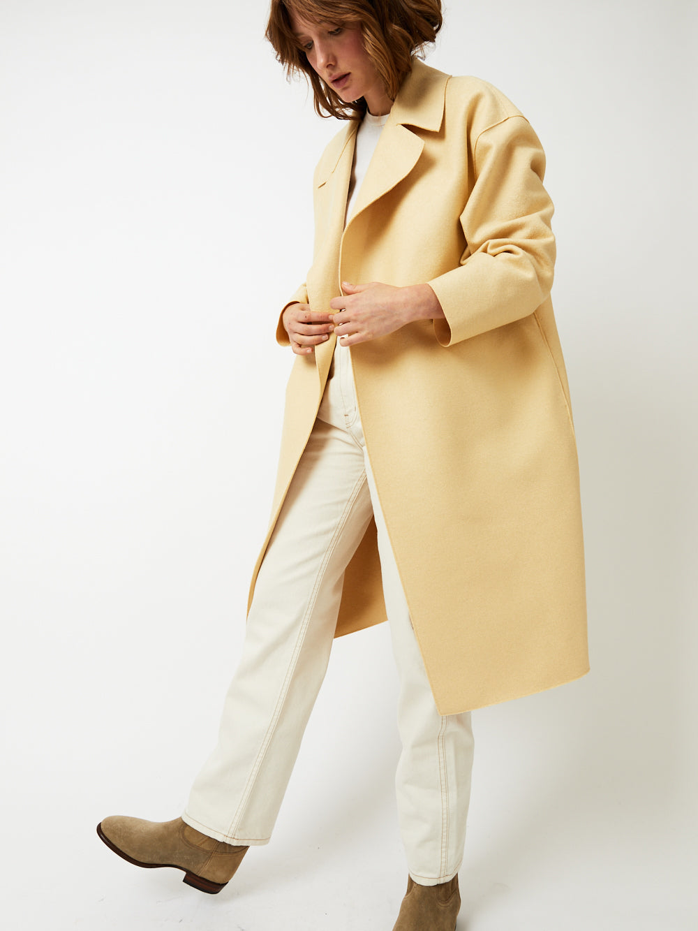 MANTEAU DROPPED SHOULDER VANILLA