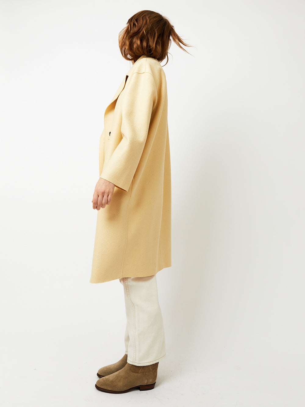 MANTEAU DROPPED SHOULDER VANILLA