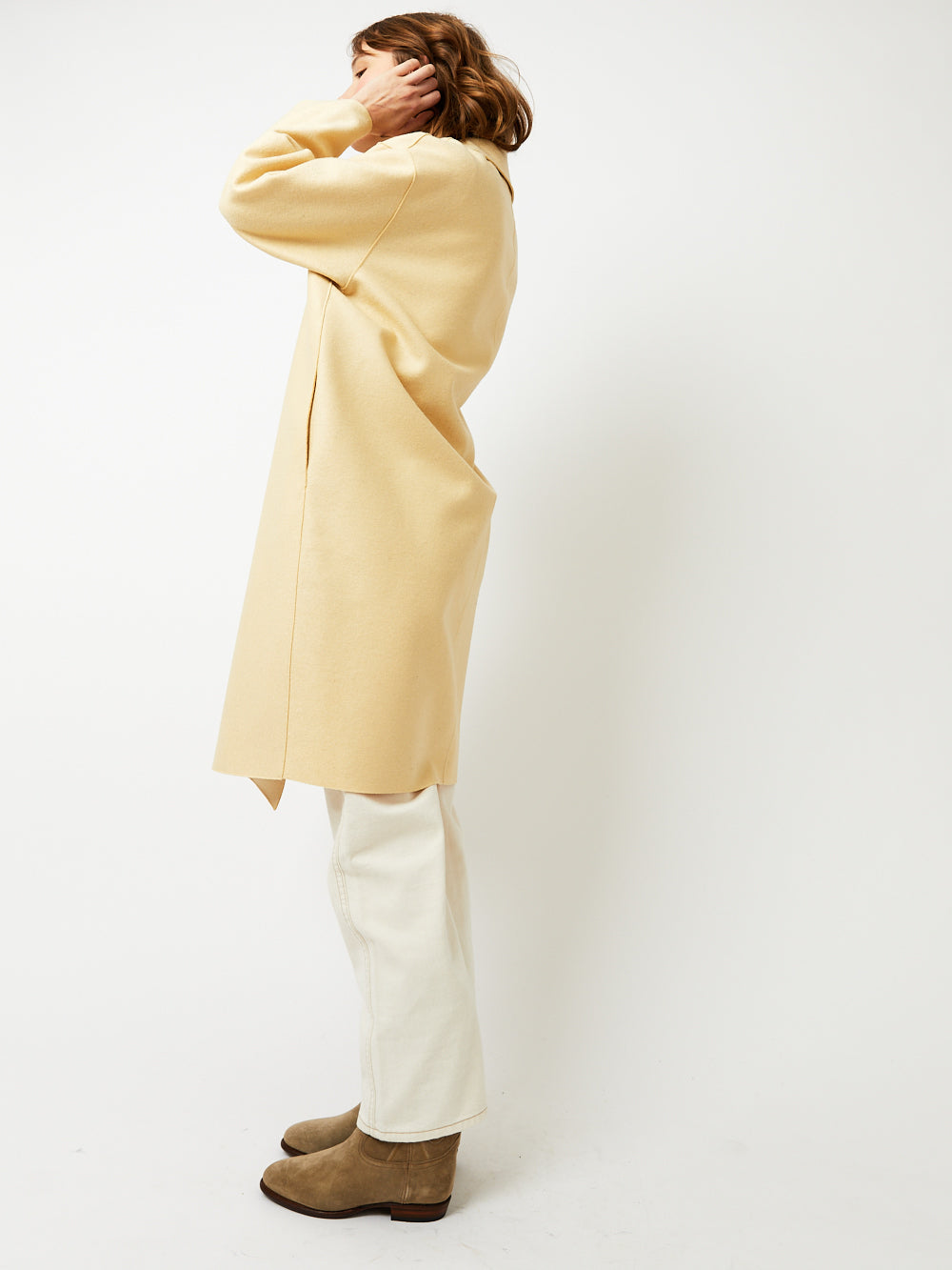 MANTEAU DROPPED SHOULDER VANILLA