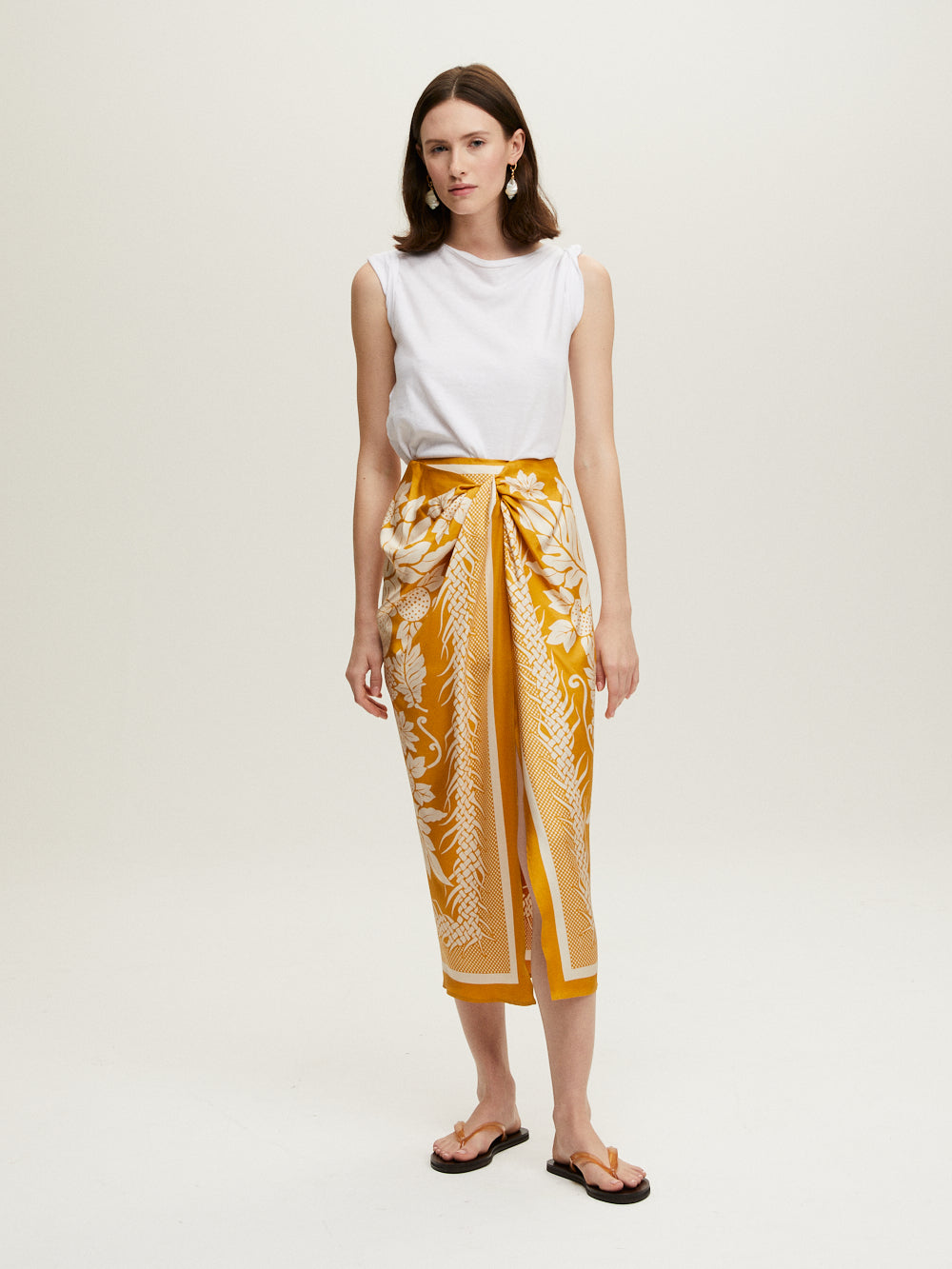 JUPE SARONG LAMOUR JAUNE