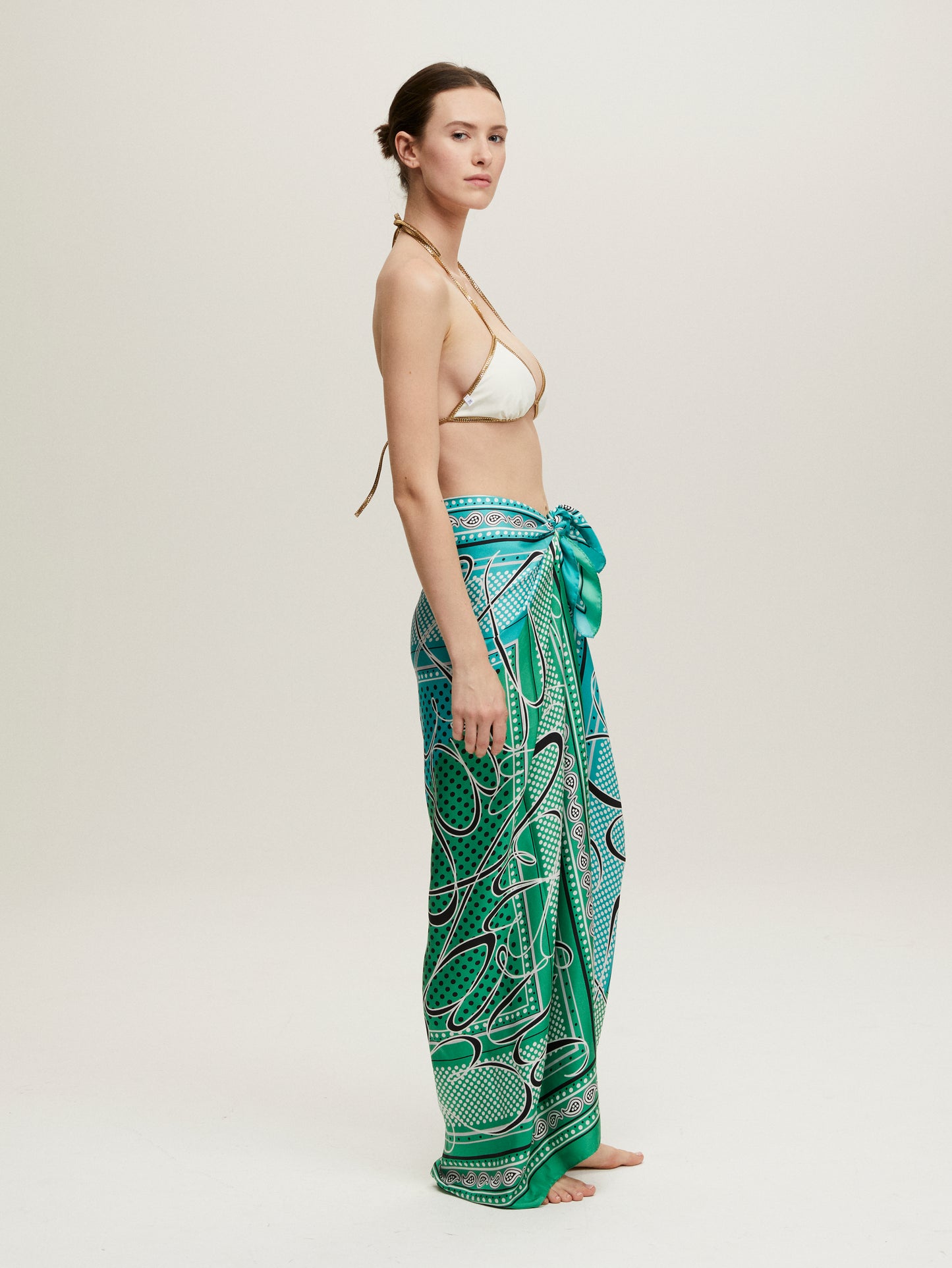 KUCIN TURQUOISE & GREEN SKIRT