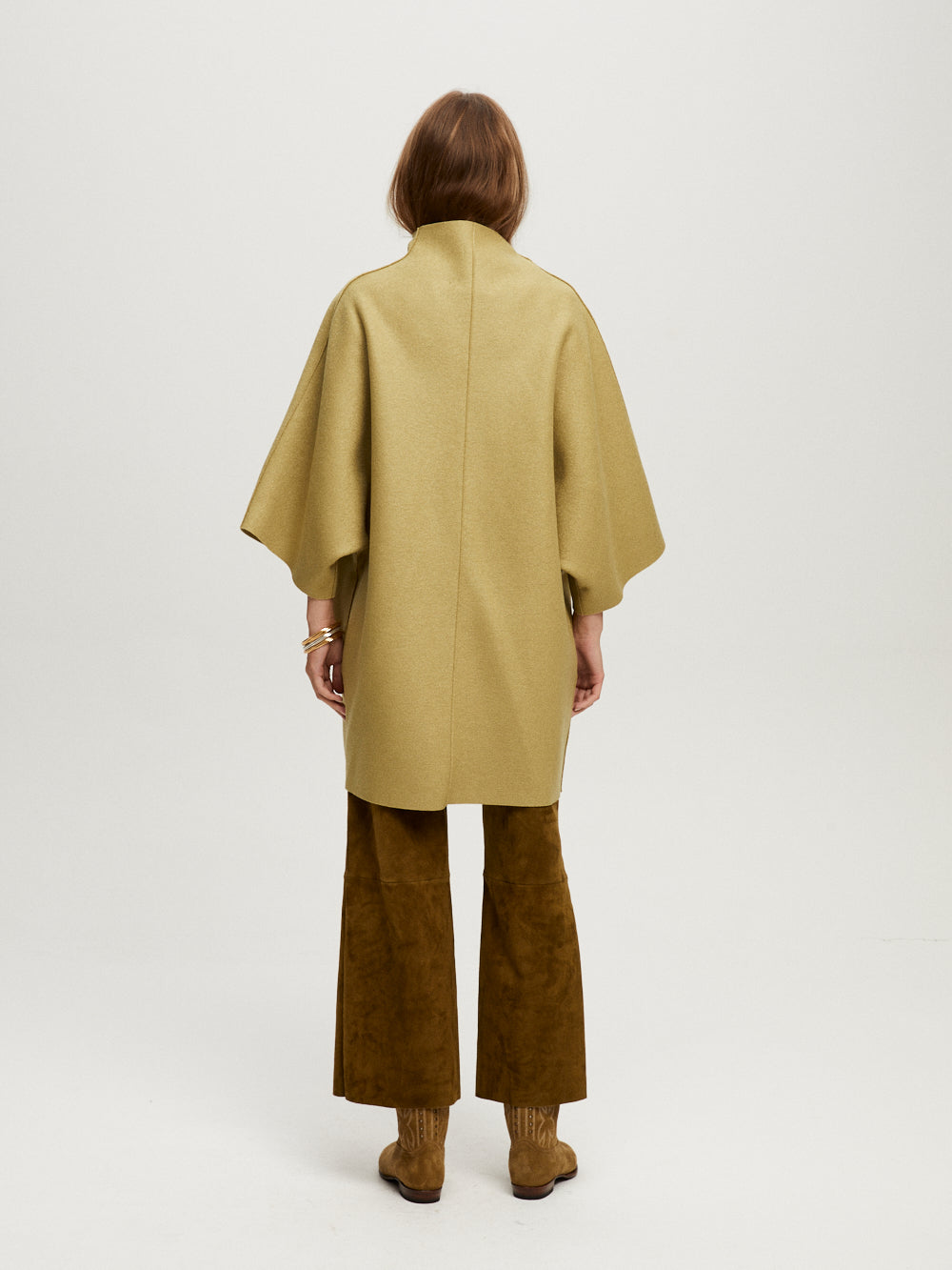 LIGHT OLIVE KIMONO COAT