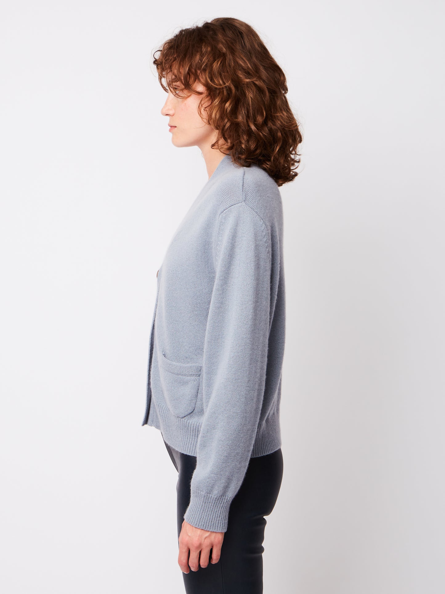 LOU CARDIGAN BLUE GREY