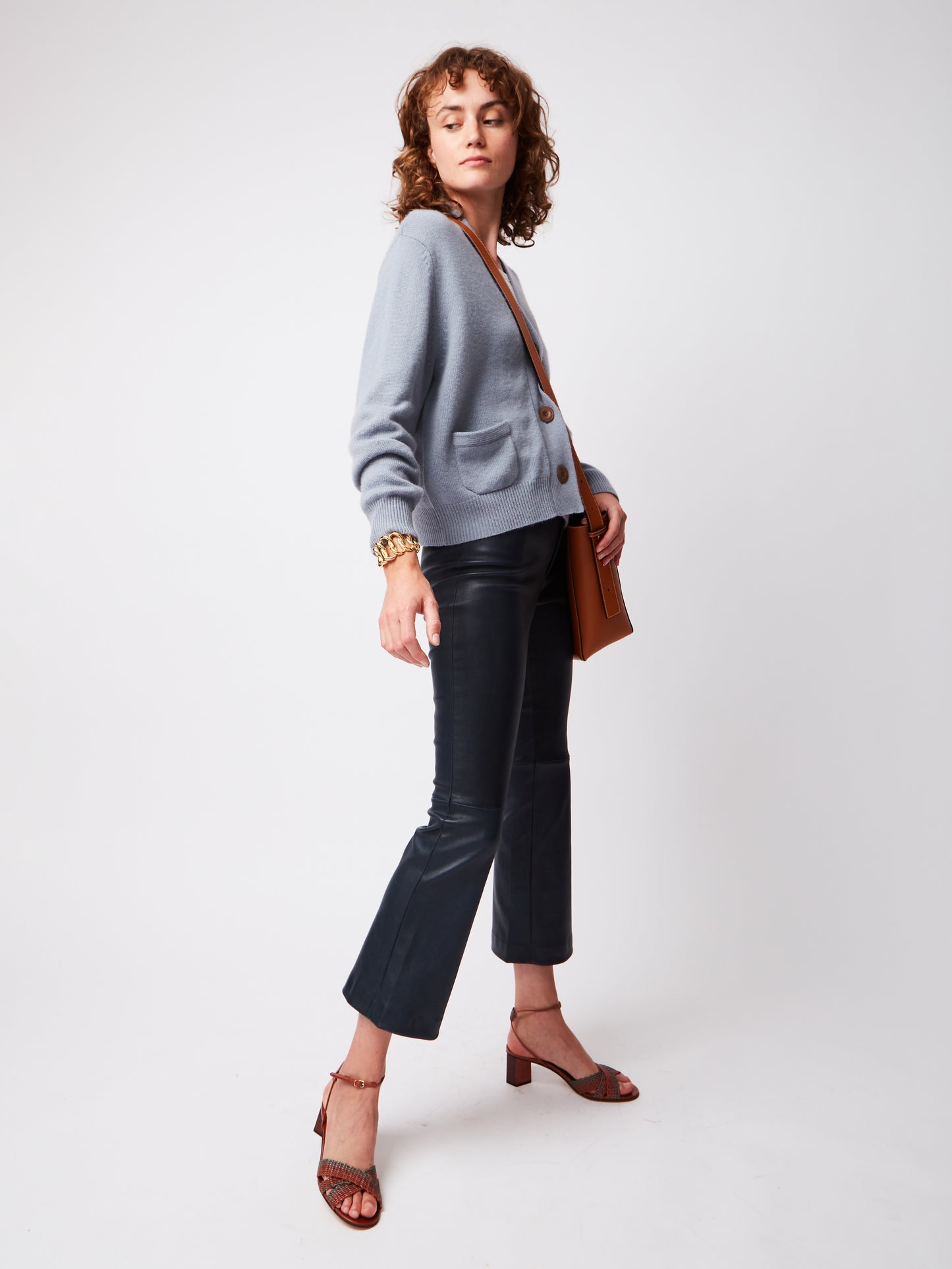 LOU CARDIGAN BLUE GREY