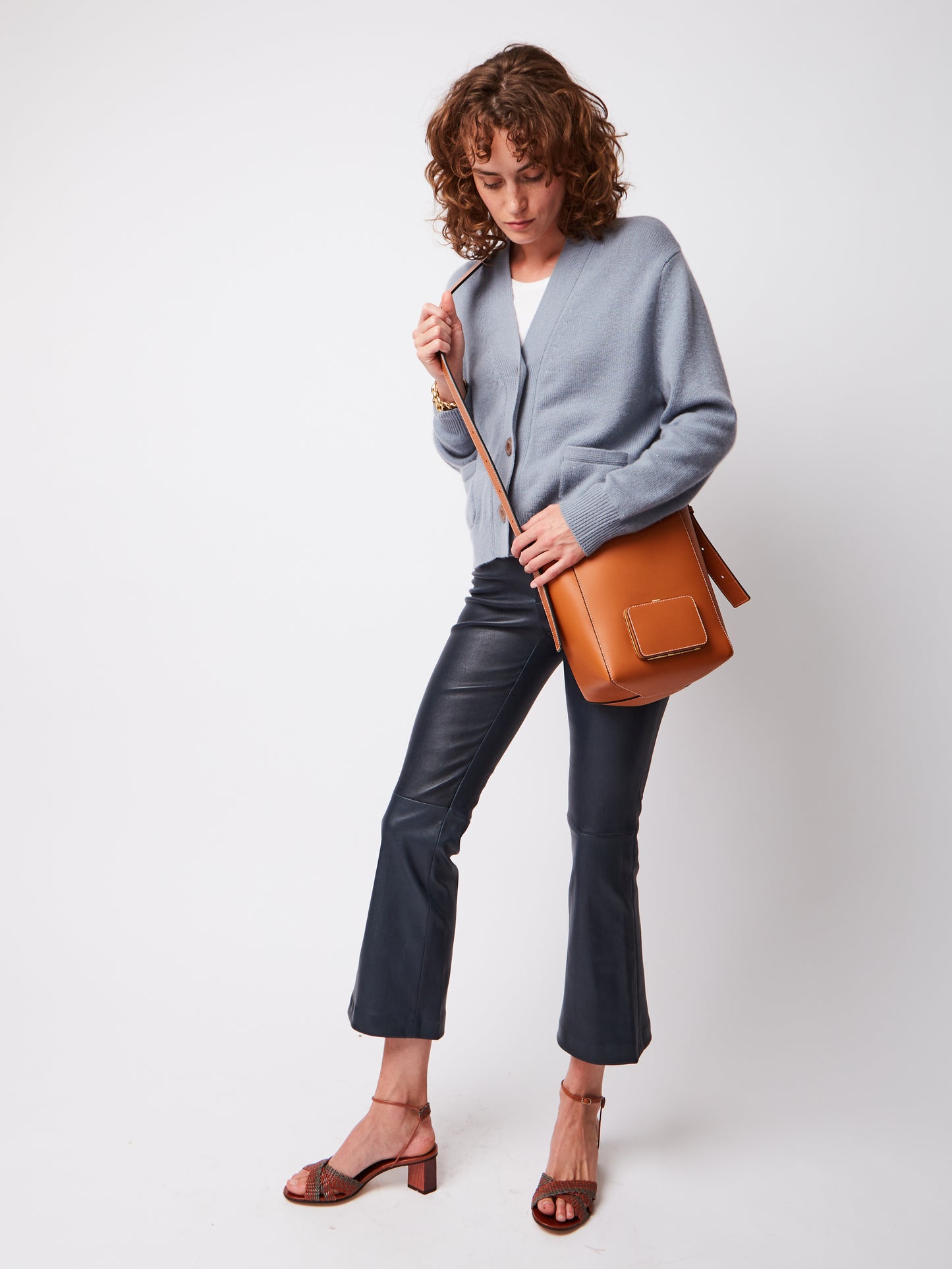LOU CARDIGAN BLUE GREY