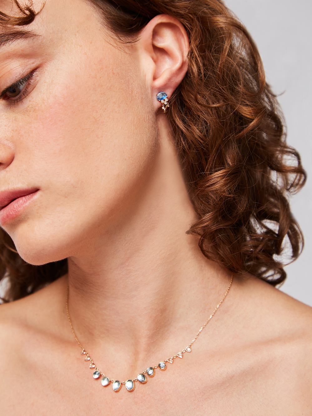 JELLYFISH EARRINGS TANZANITE AND DIAMONDS