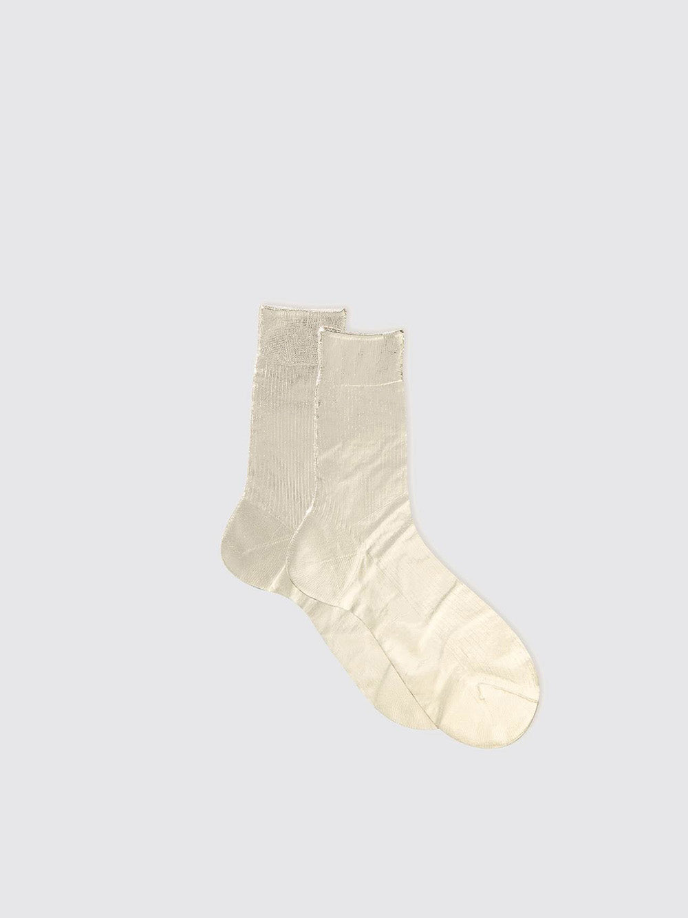 CHAUSSETTE ONE RIBBED PLATINE