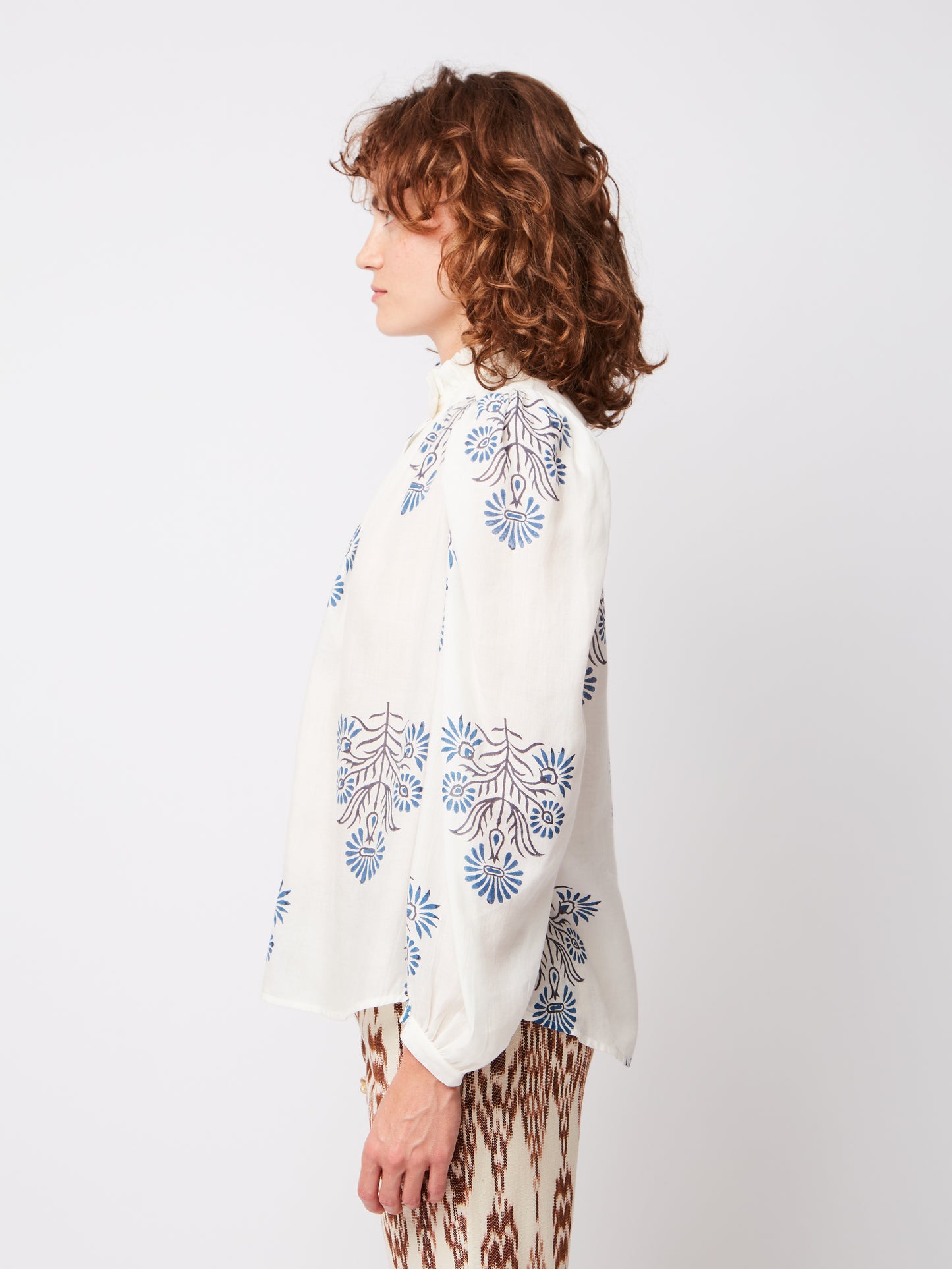 CHEMISE ANNABEL WHITE AND BLUE