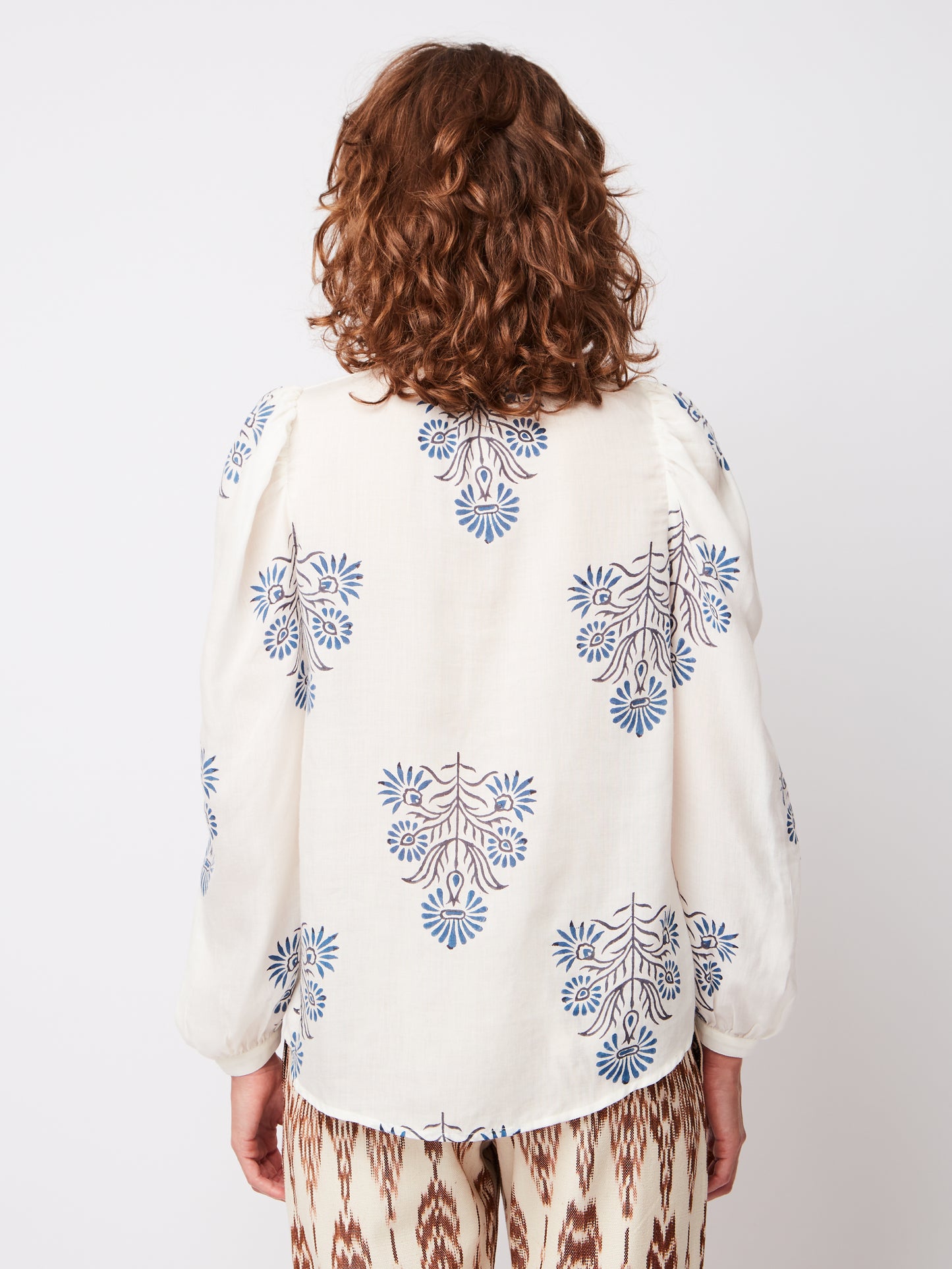 CHEMISE ANNABEL WHITE AND BLUE