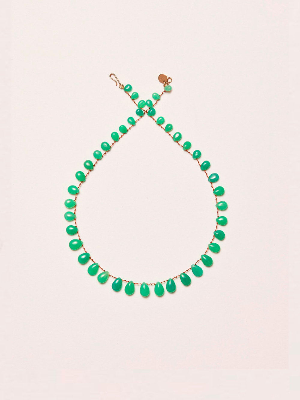 COLLIER EVERGREEN CHRYSOPRASE