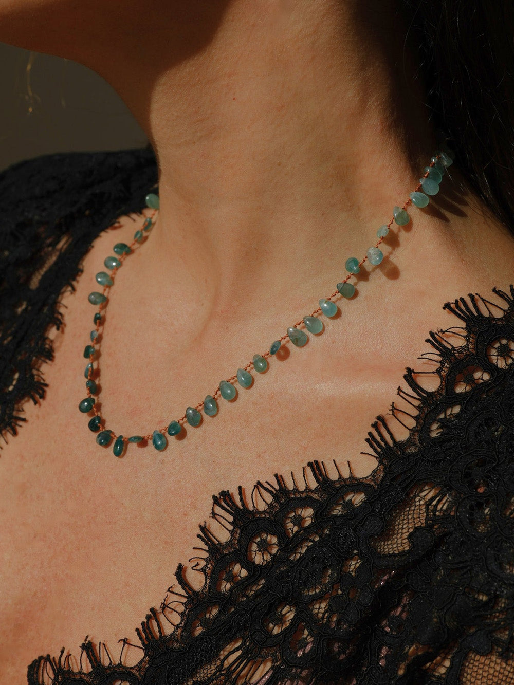 OSPREY GRANDIDIERITE NECKLACE