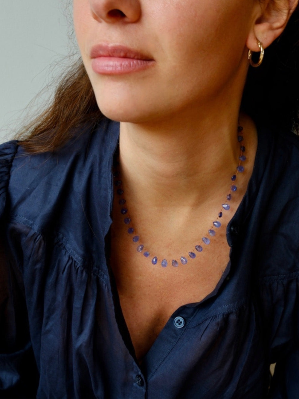 undefined MINI TANZANITE NECKLACE