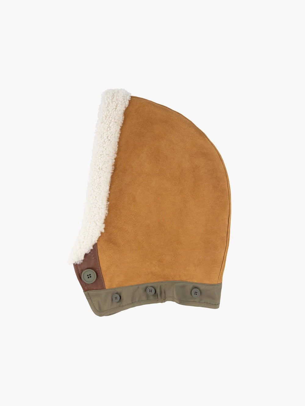 CAPUCHE SHEARLING EN CUIR TAN