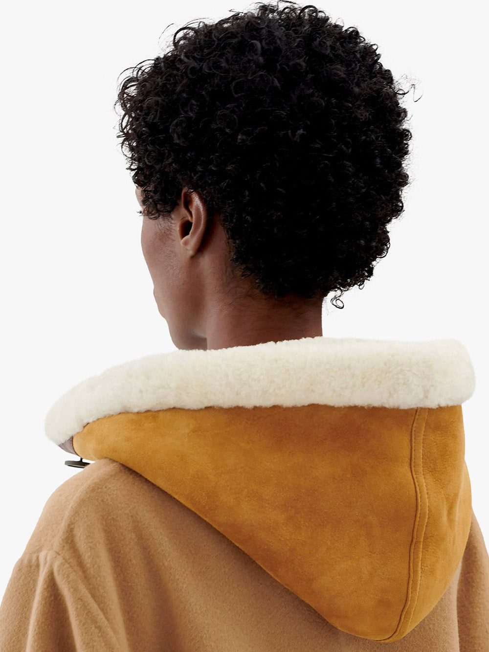 CAPUCHE SHEARLING EN CUIR TAN