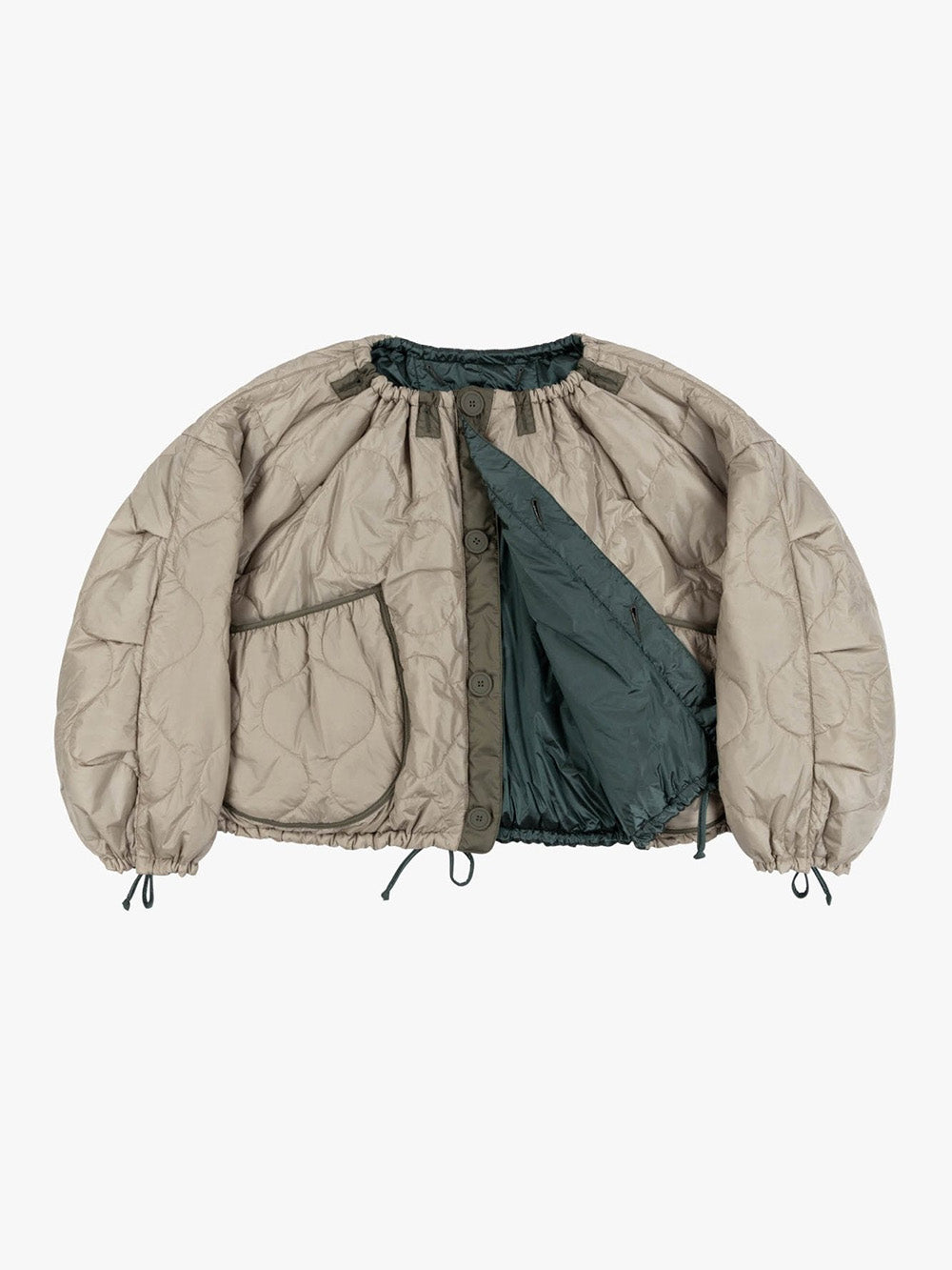 BOMBER PARACHUTE MINERAL GREEN & DOVE GREY