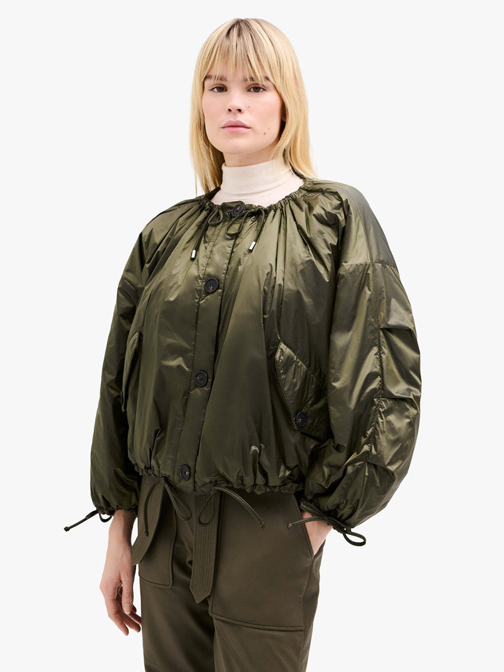 BOMBER PARACHUTE AMETHYSTE & OLIVE