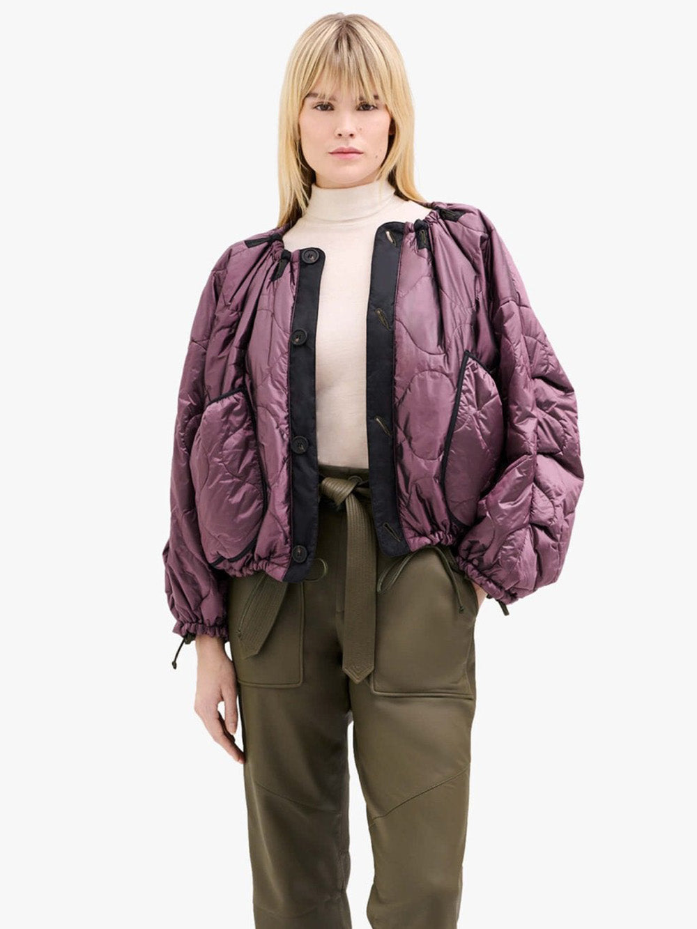 BOMBER PARACHUTE AMETHYSTE & OLIVE