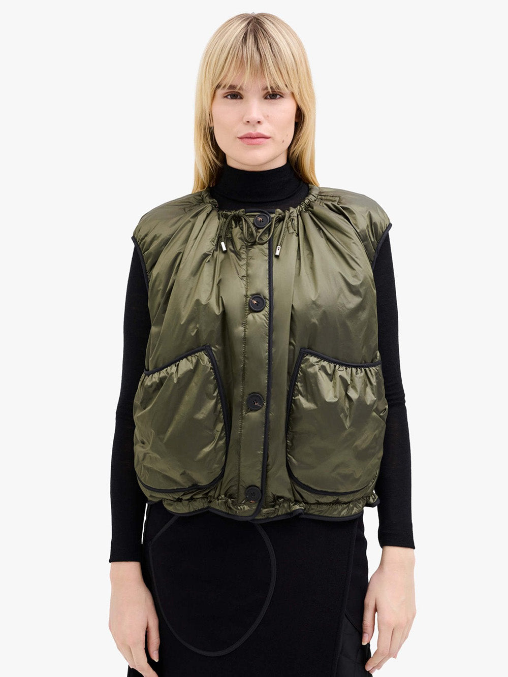 VESTE PARACHUTE OLIVE & AMETHYSTE