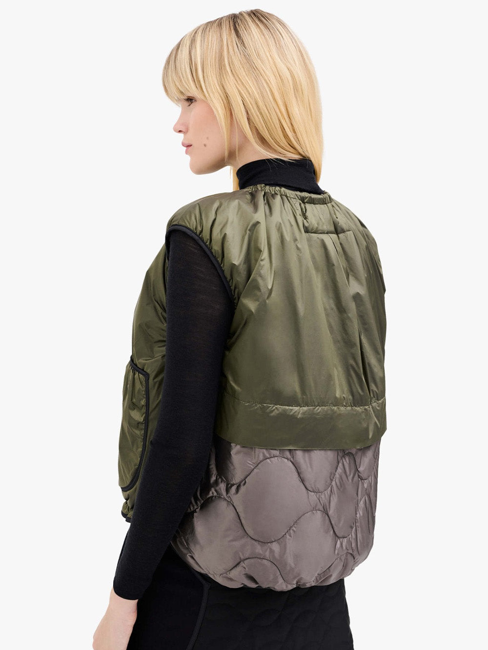 VESTE PARACHUTE OLIVE & AMETHYSTE