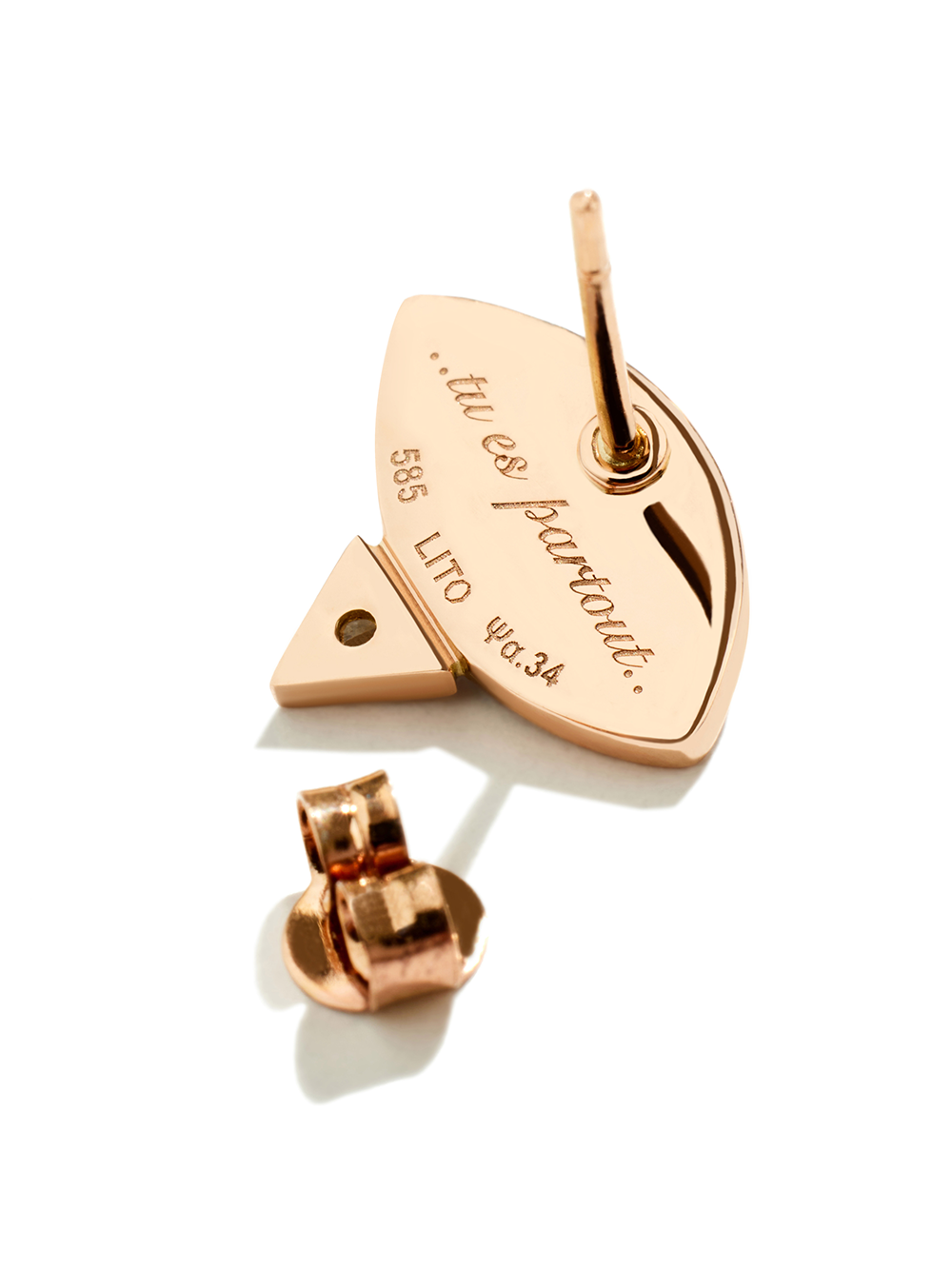 BO PETIT MAUVE GOLD 14K DIAM