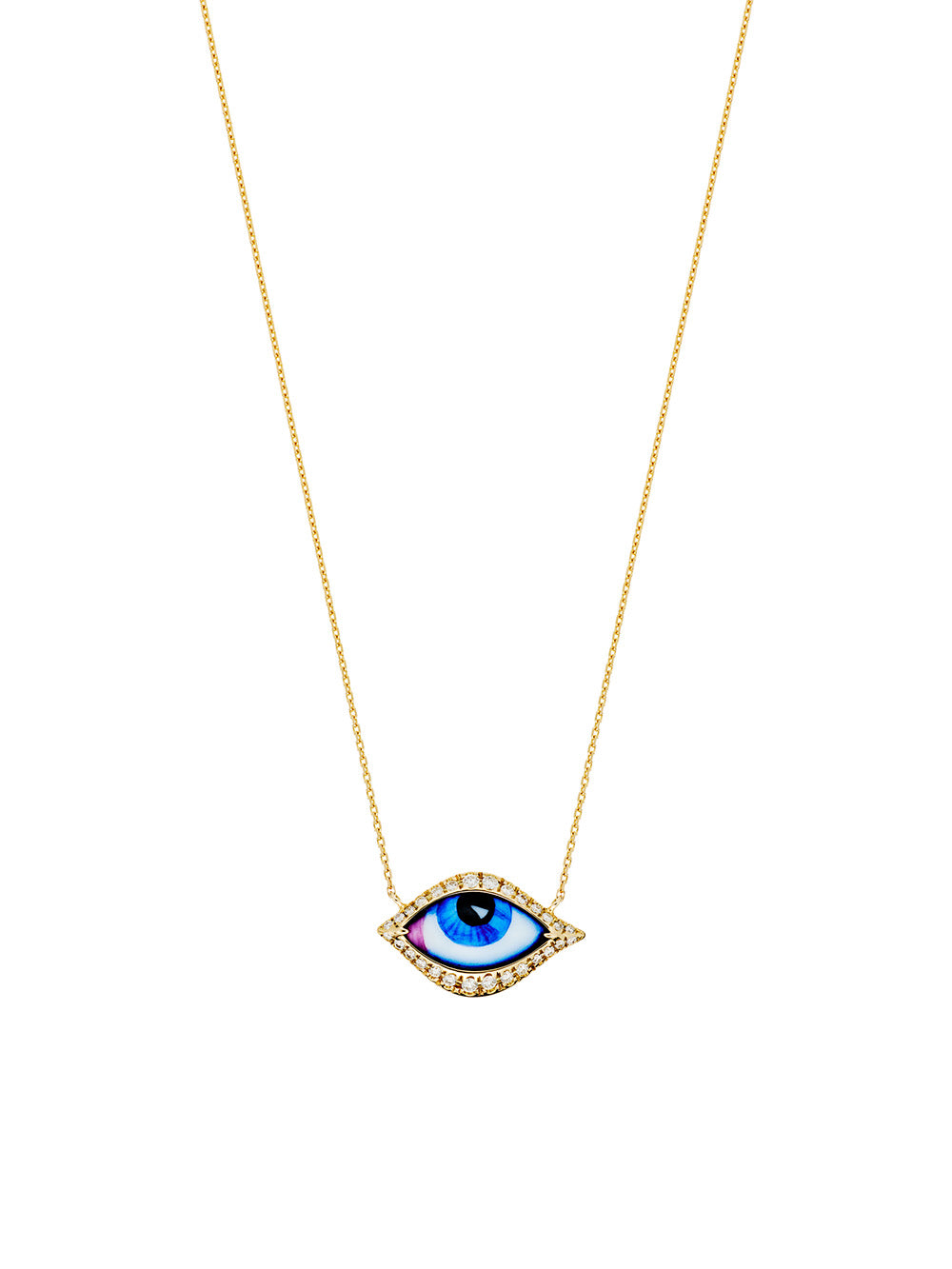 SMALL BLUE NECKLACE OJ14K