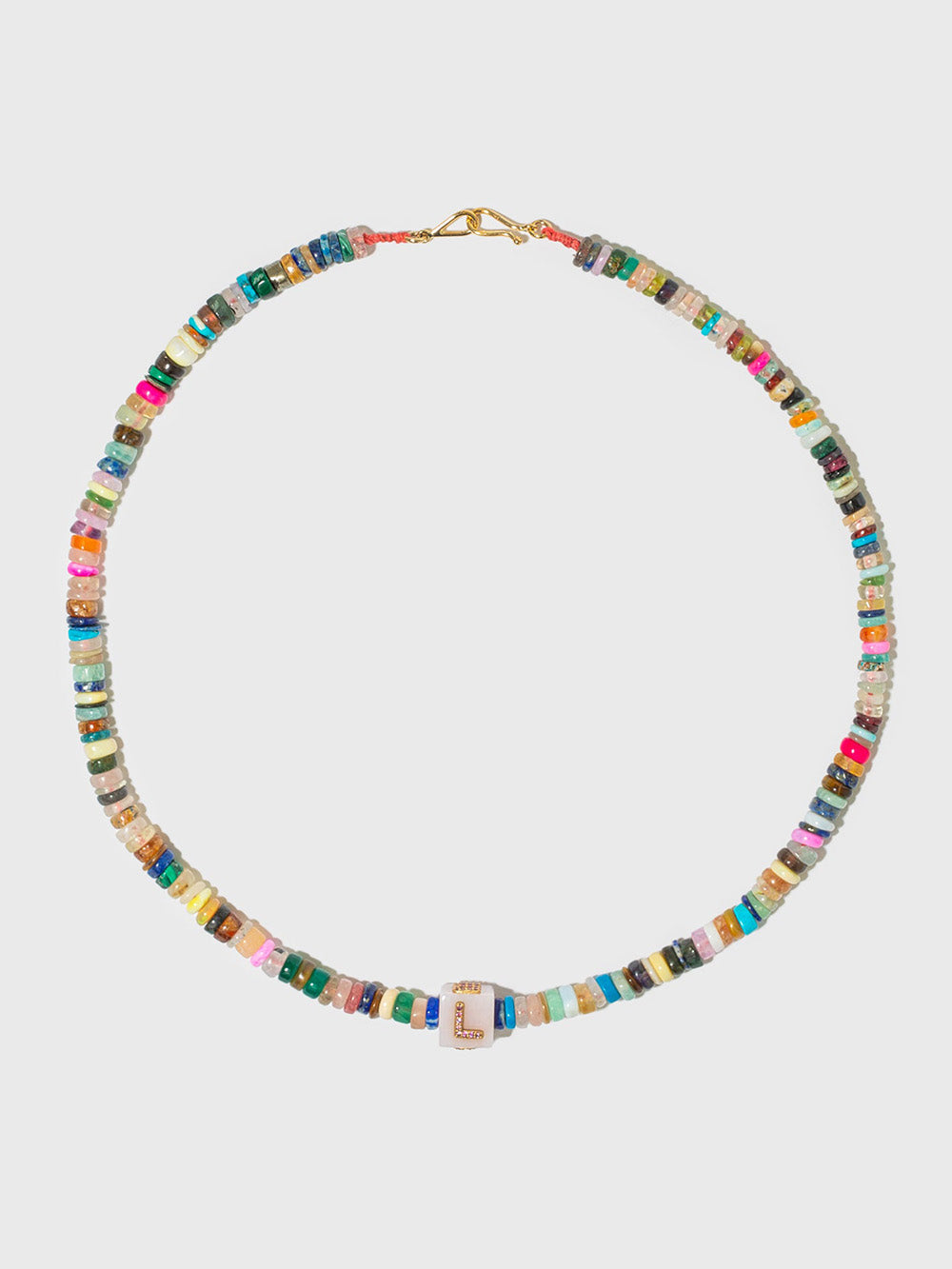 CUBIX LOVE PINK OPAL NECKLACE