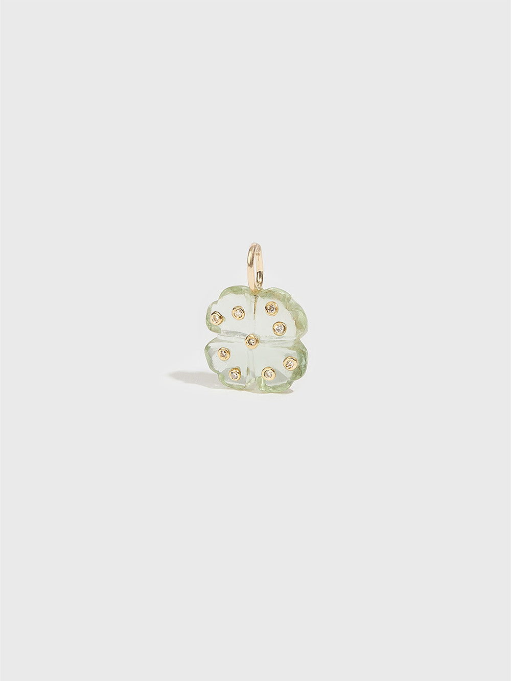 GREEN AMETHYST CLOVER PENDANT