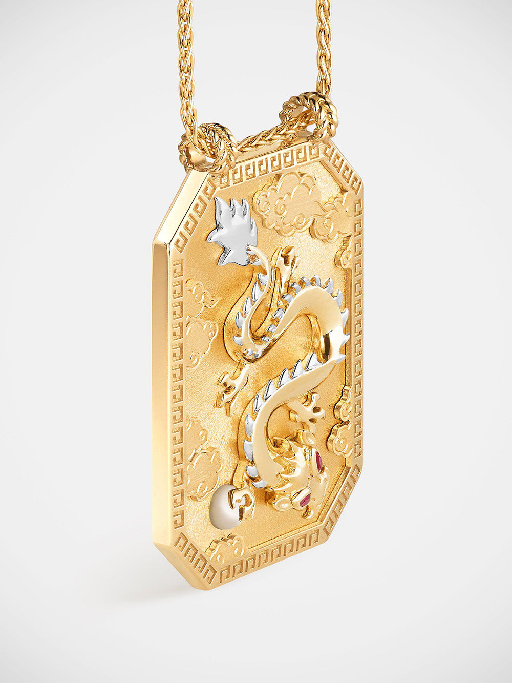 SCAPULAIRE DRAGON OR JAUNE
